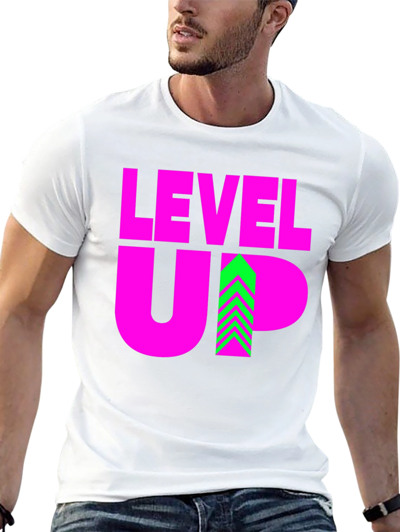 Level Up Graphic Tee - Gamer Style