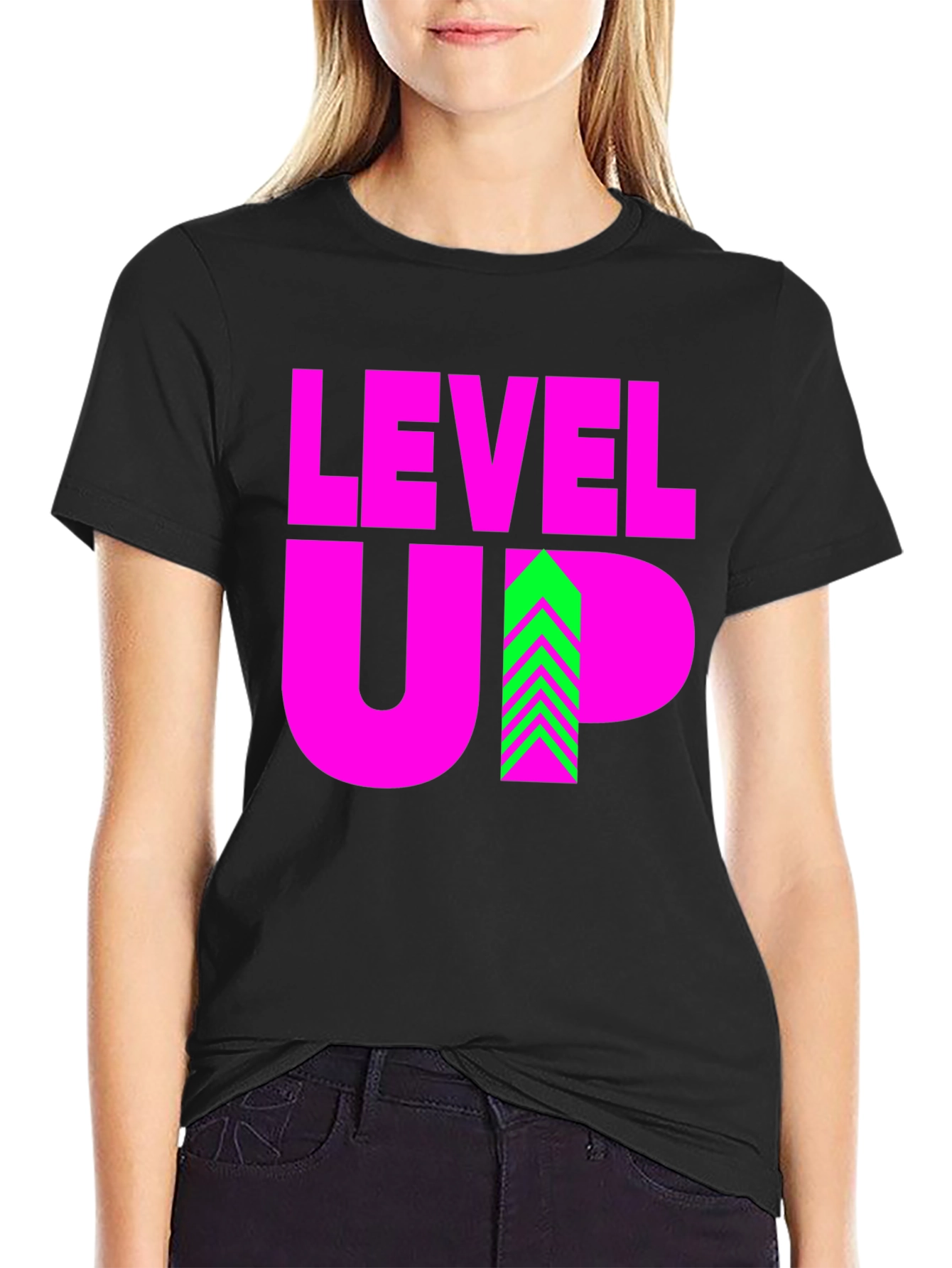 Level Up Graphic Tee - Gamer Style