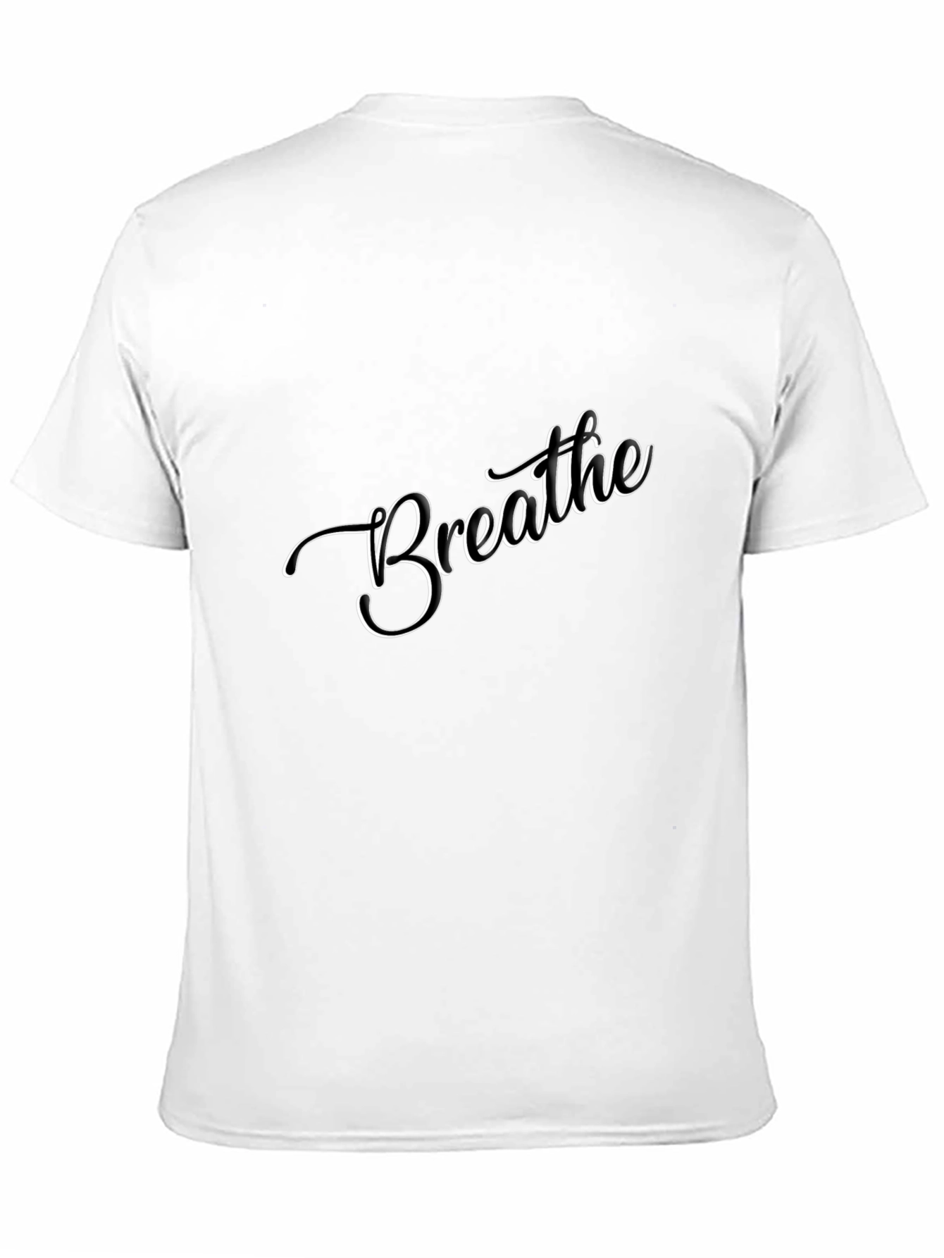 Breathe Graphic Tee - Stylish Black Comfort