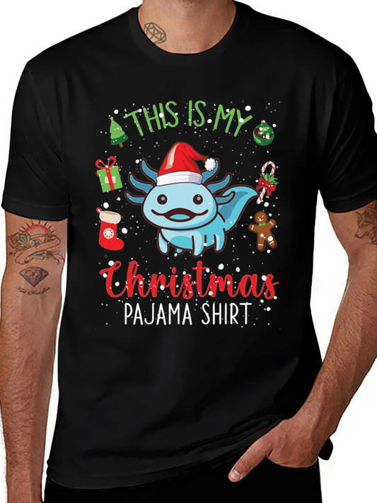 Christmas Axolotl Pajama T-Shirt