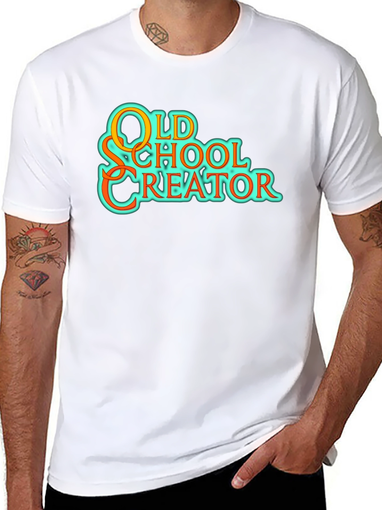 Old School Creator Black Graphic Tee