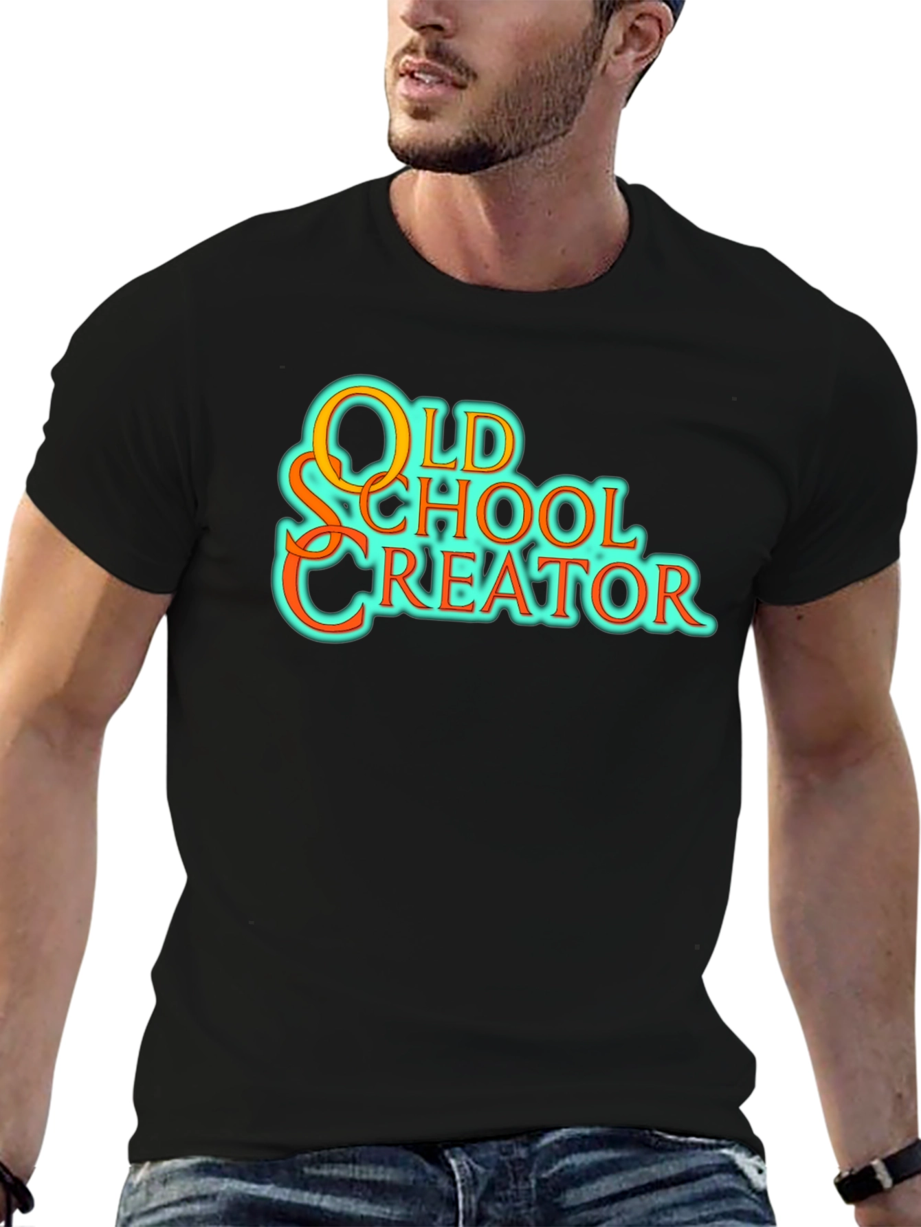 Old School Creator Black Graphic Tee