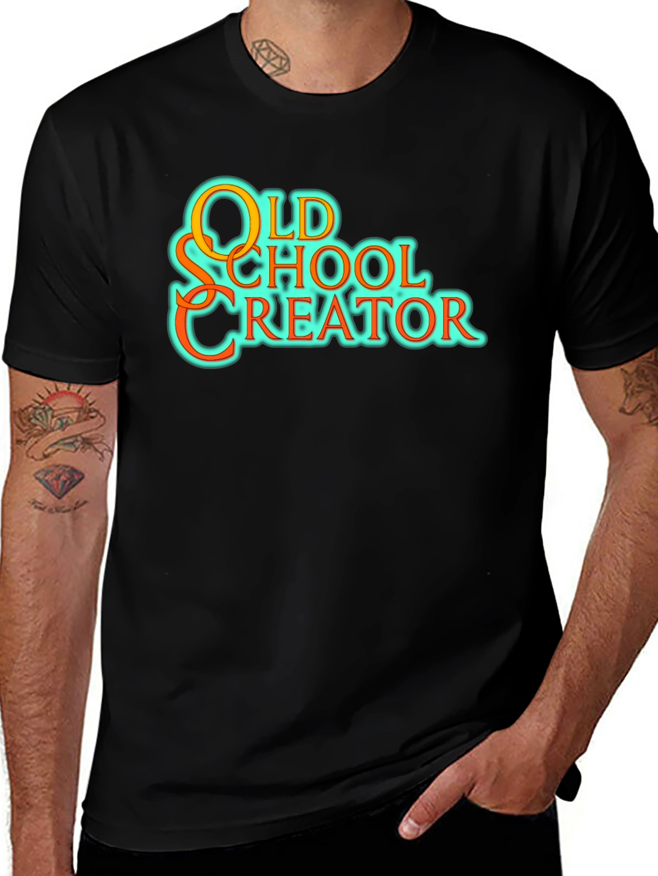 Old School Creator Black Graphic Tee