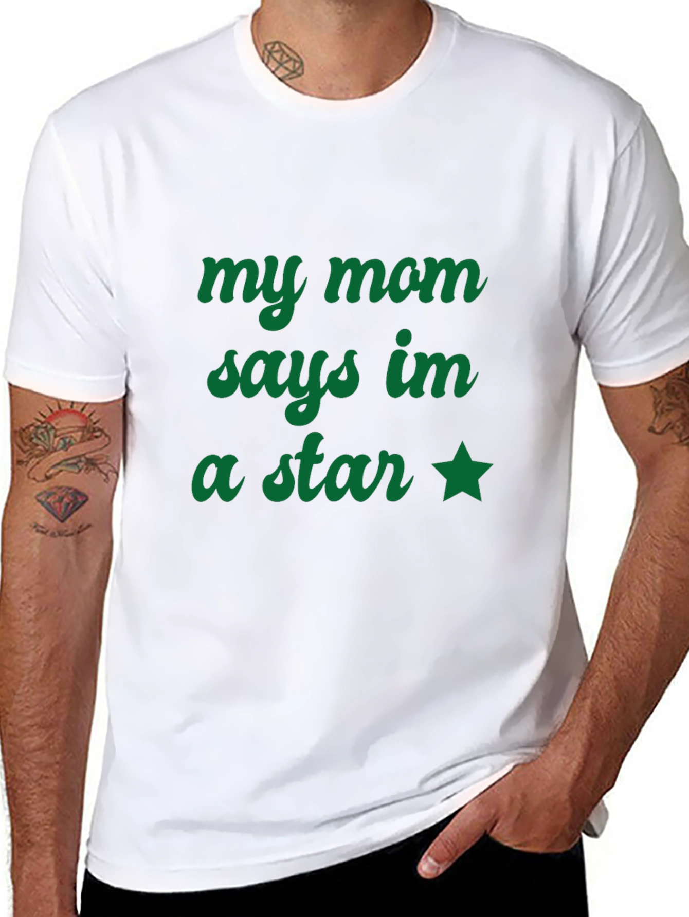My Mom Says Im a Star T-Shirt - Black