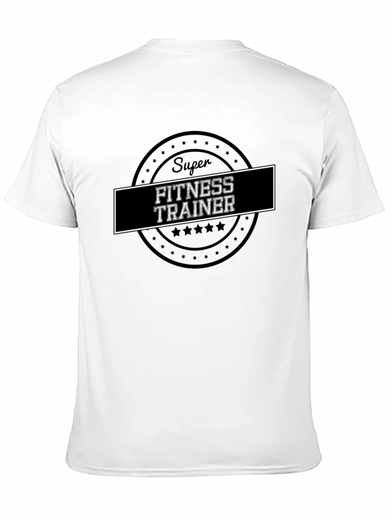 Super Fitness Trainer Graphic Black T-Shirt