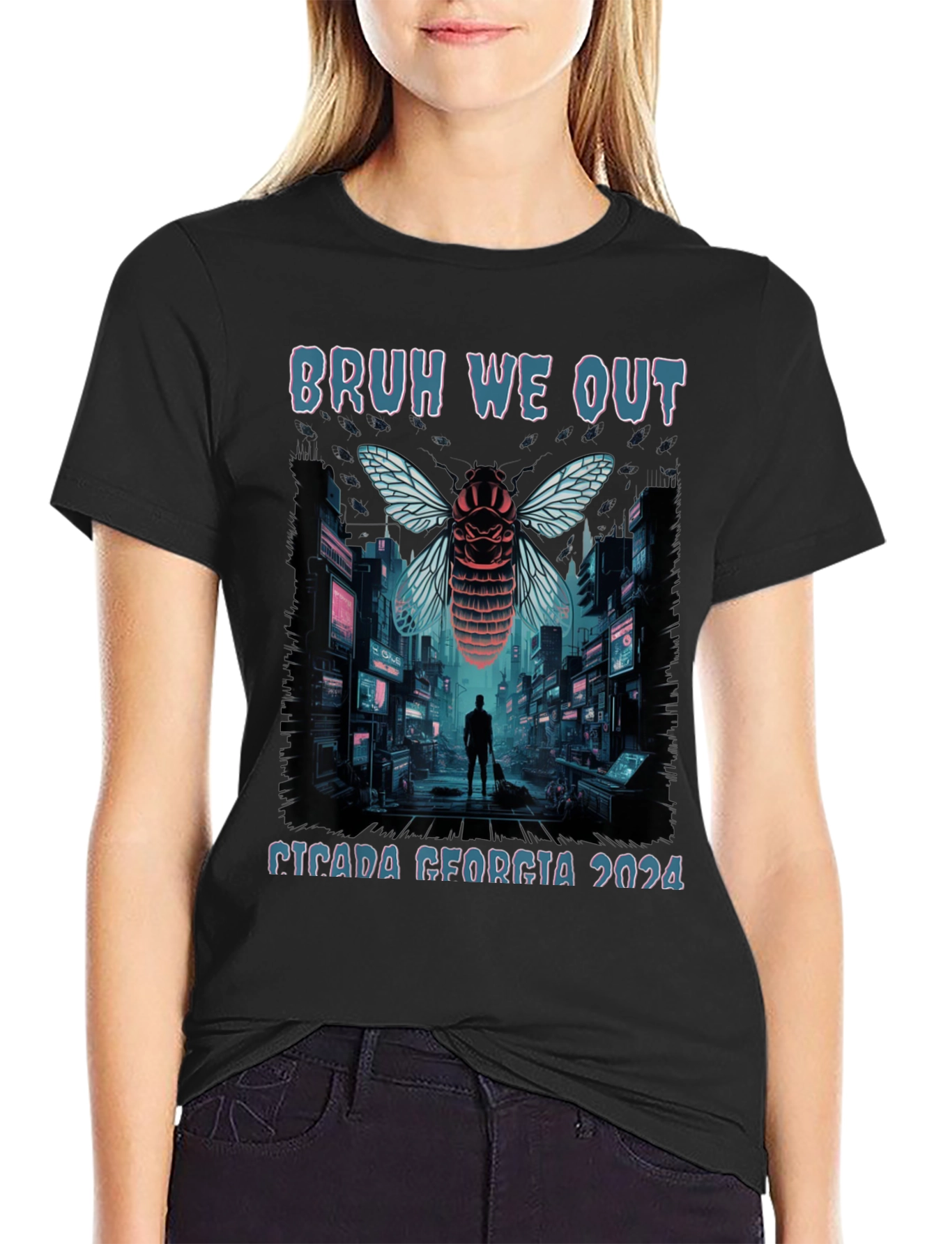 Bruh We Out Cicada Georgia 2024 T-Shirt