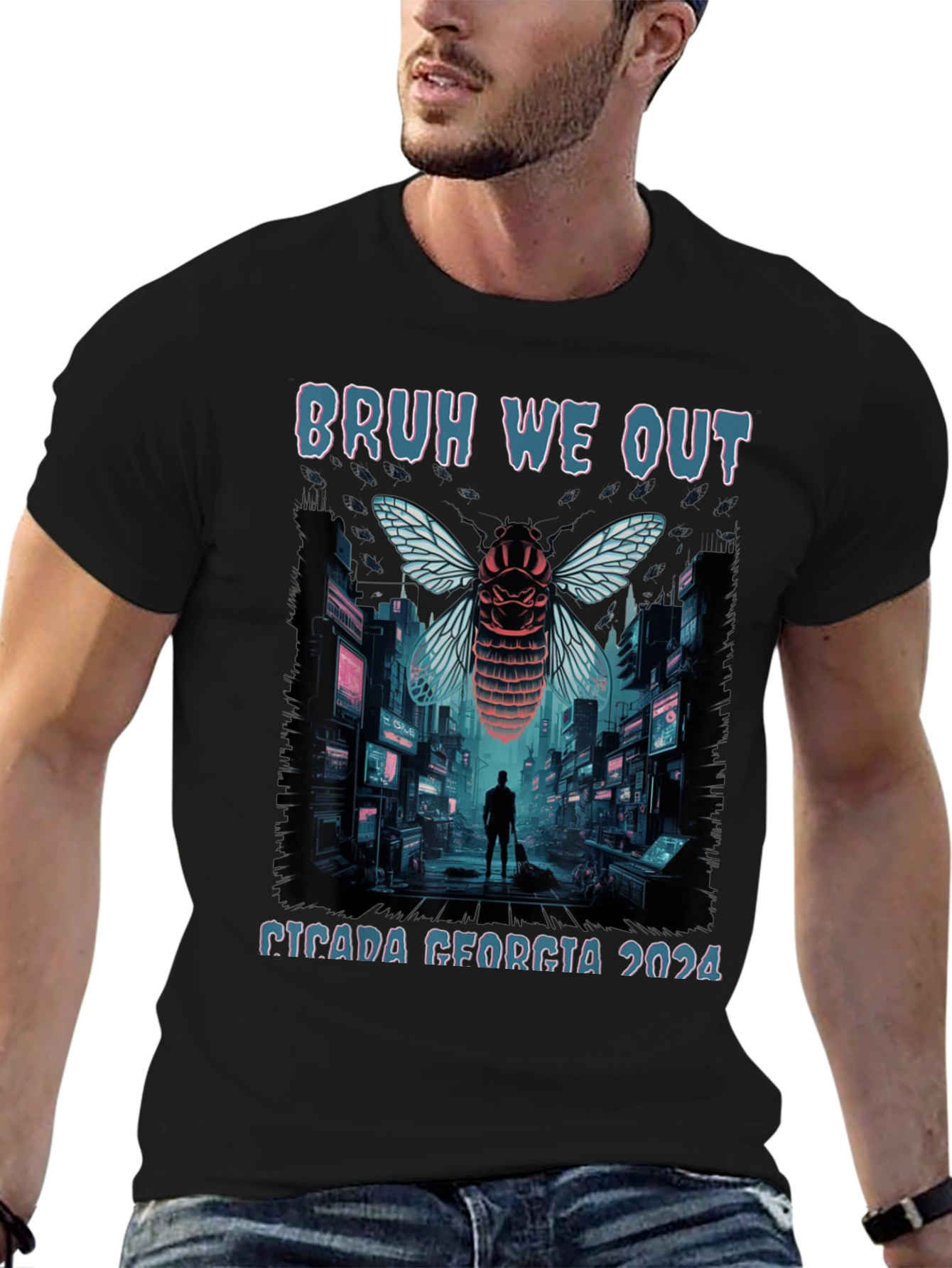 Bruh We Out Cicada Georgia 2024 T-Shirt