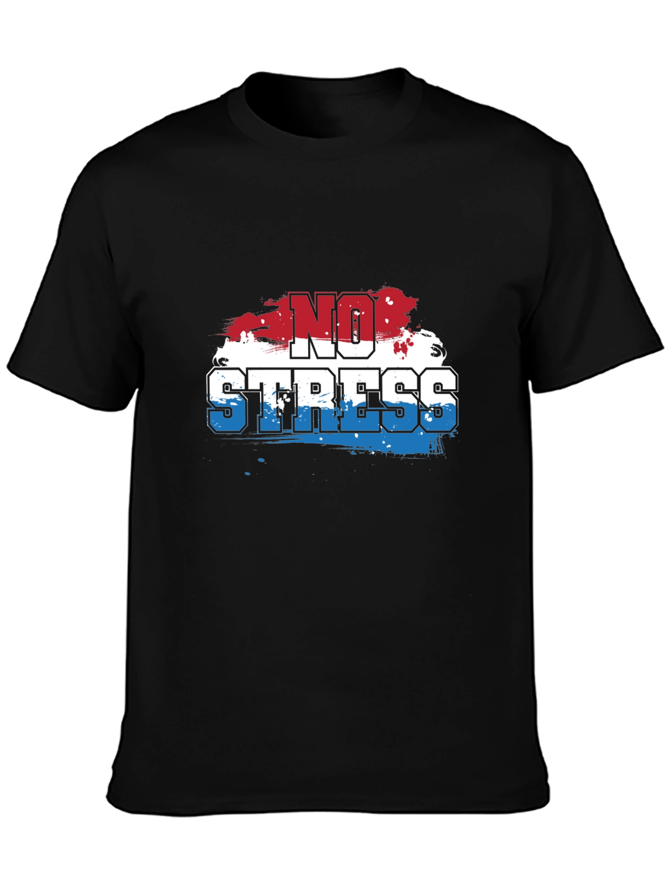No Stress Graphic Tee - Casual Comfort