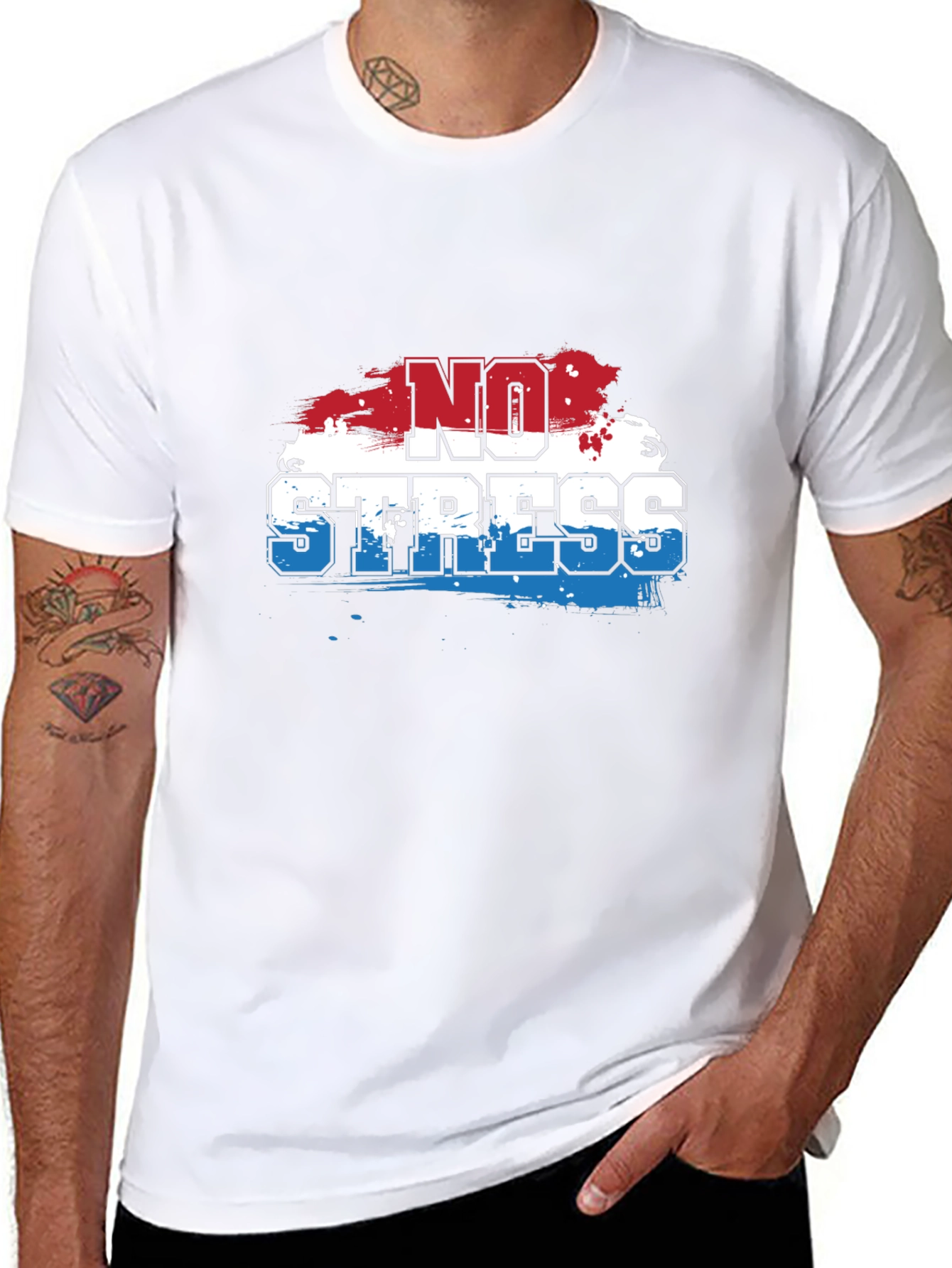 No Stress Graphic Tee - Casual Comfort