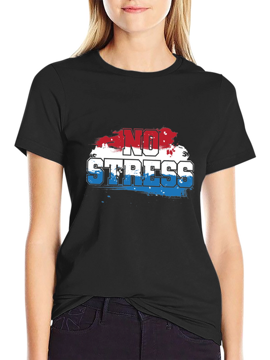 No Stress Graphic Tee - Casual Comfort