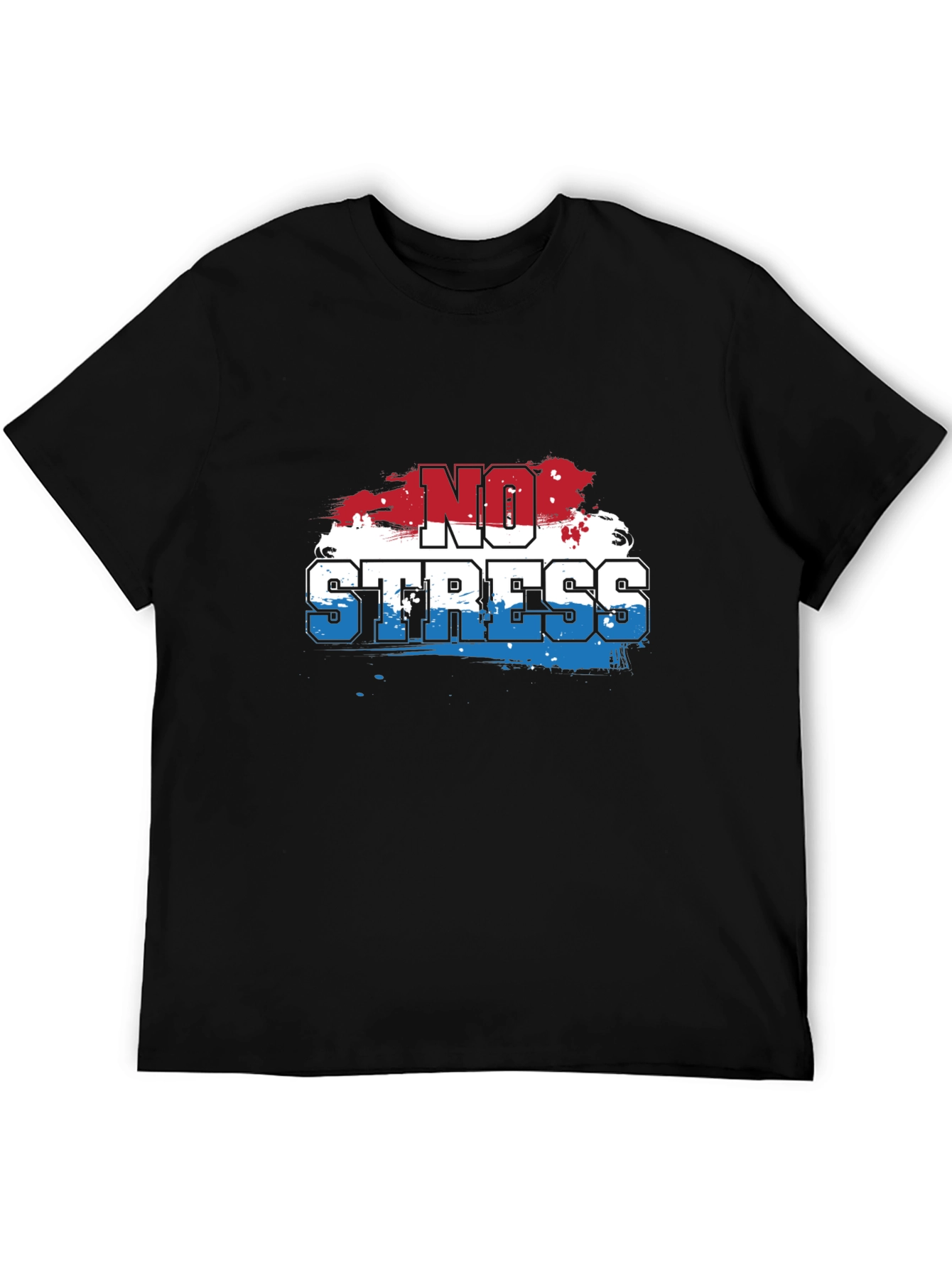 No Stress Graphic Tee - Casual Comfort