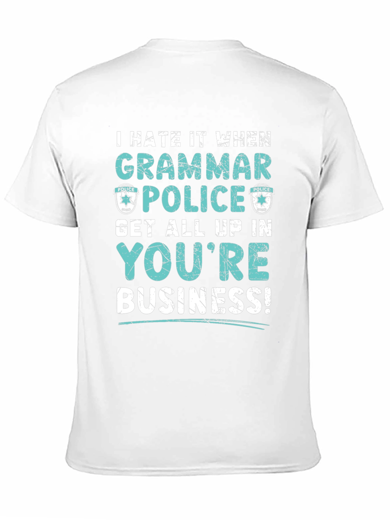 Grammar Police Funny Graphic T-Shirt