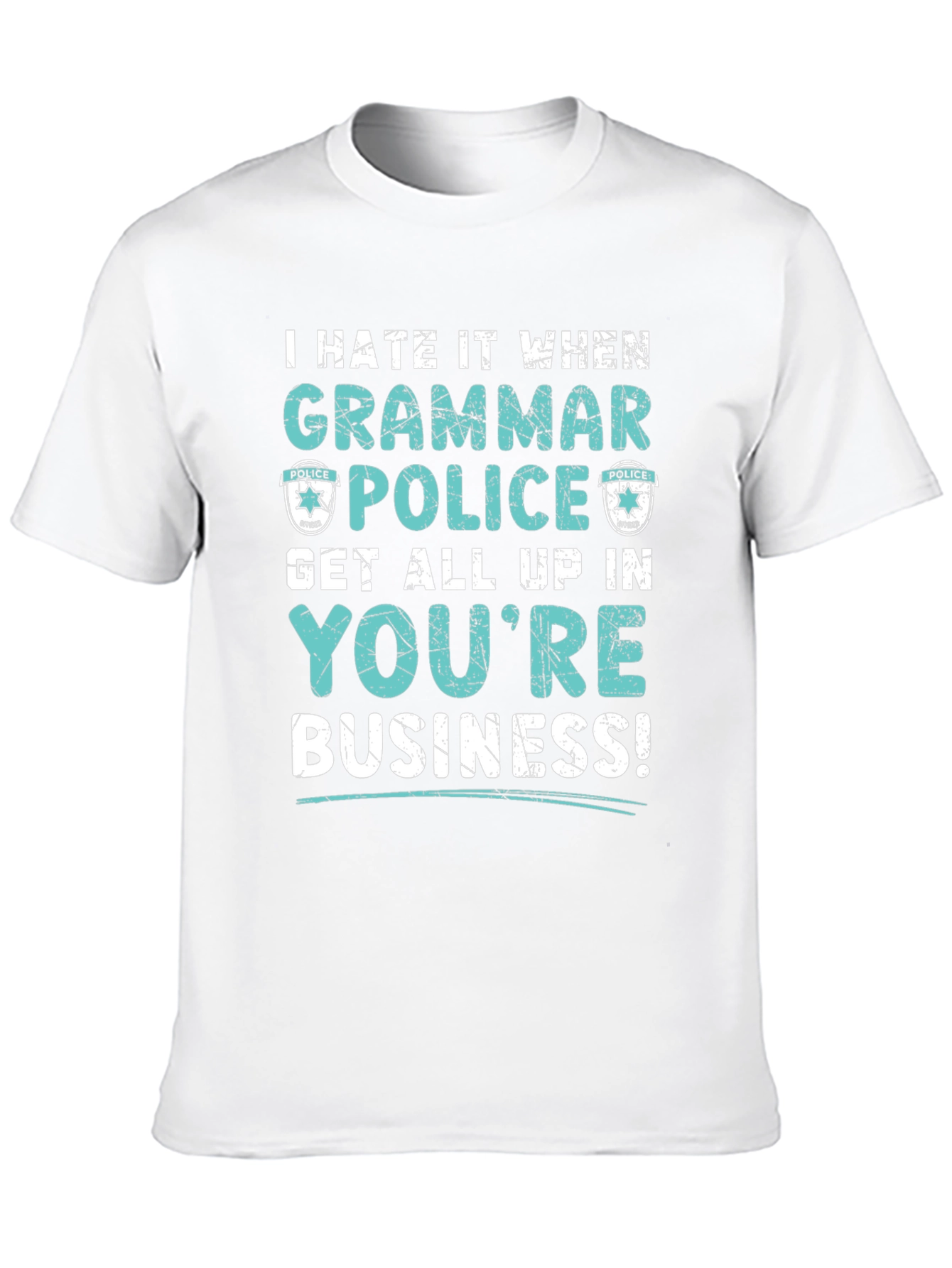 Grammar Police Funny Graphic T-Shirt