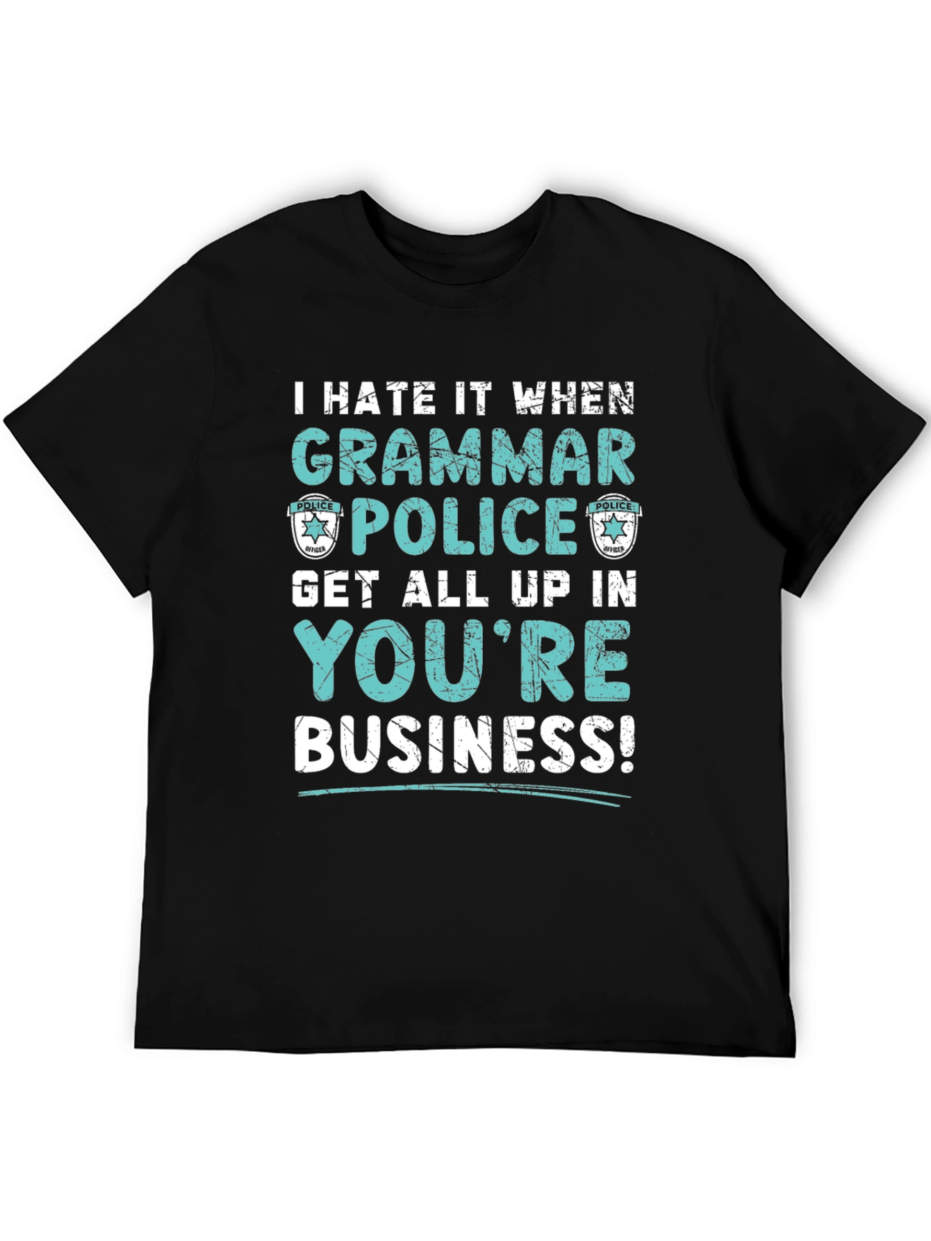 Grammar Police Funny Graphic T-Shirt
