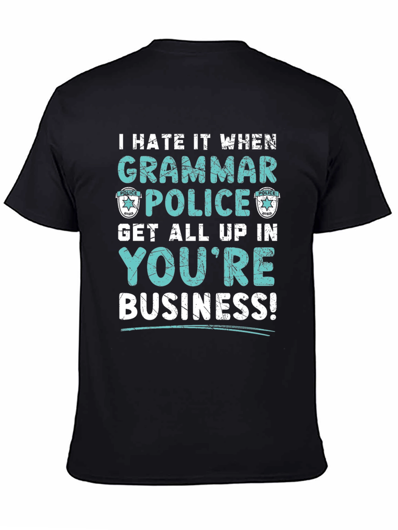 Grammar Police Funny Graphic T-Shirt