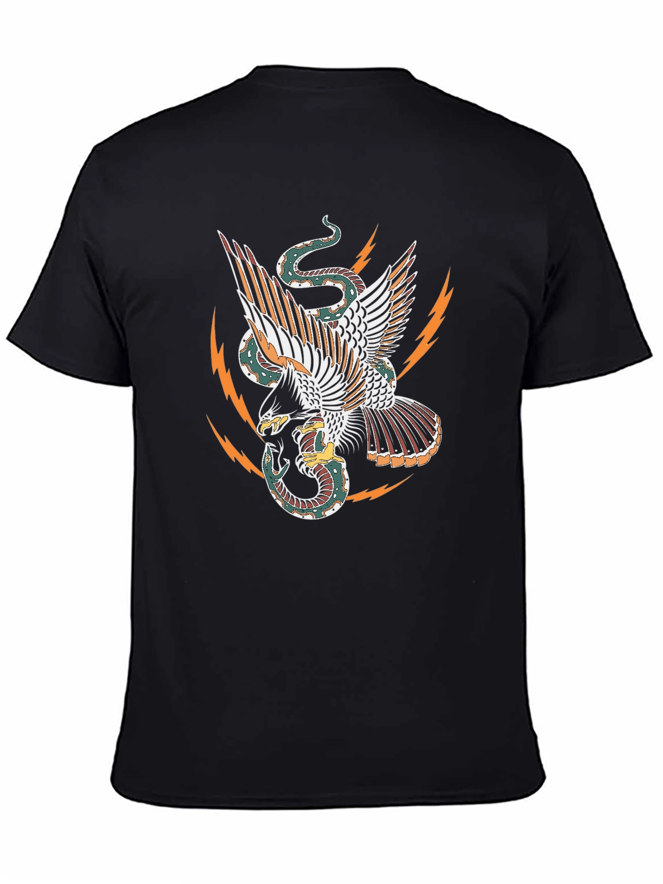 Eagle & Snake Graphic Tee - Black T-Shirt