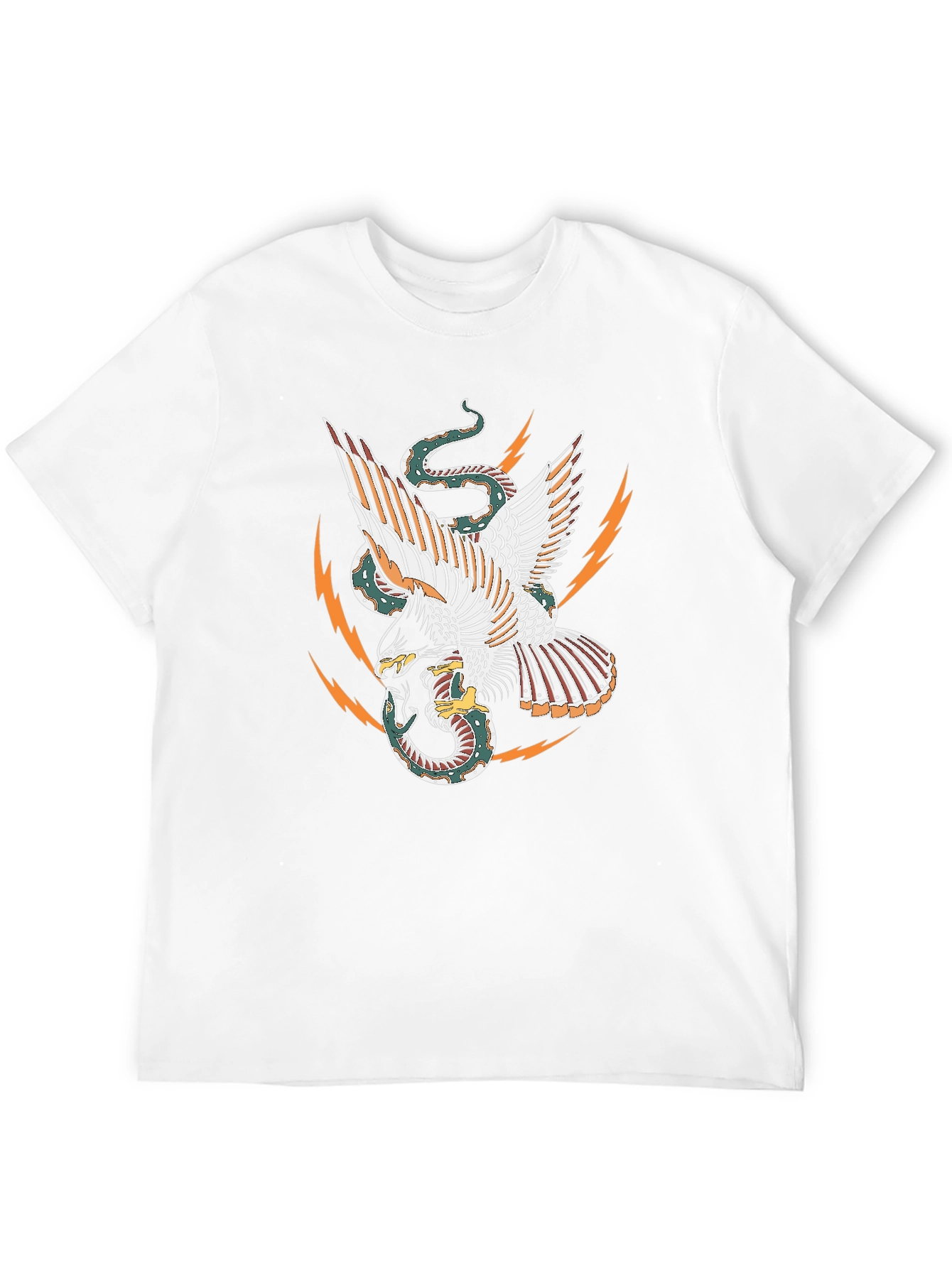 Eagle & Snake Graphic Tee - Black T-Shirt