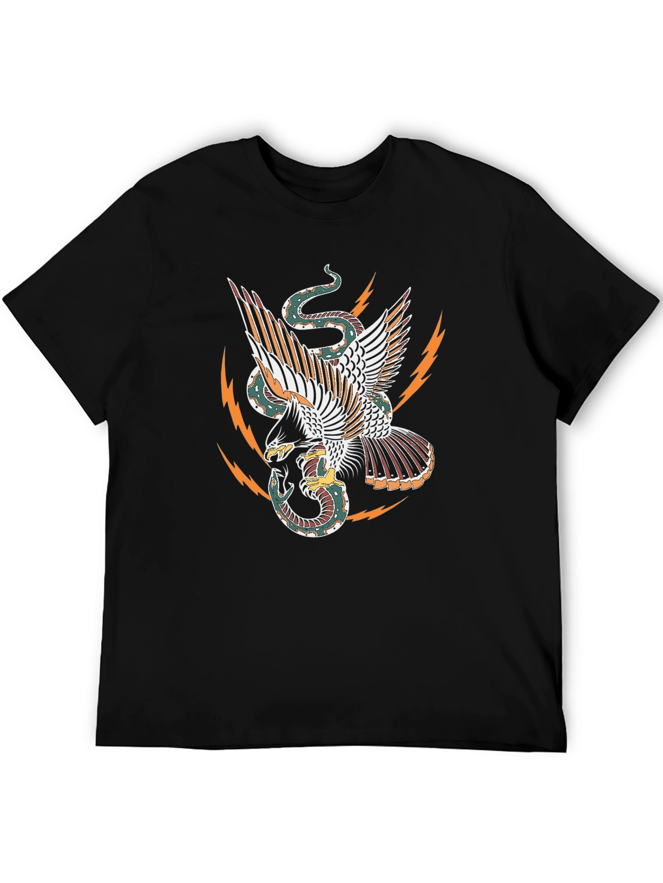 Eagle & Snake Graphic Tee - Black T-Shirt