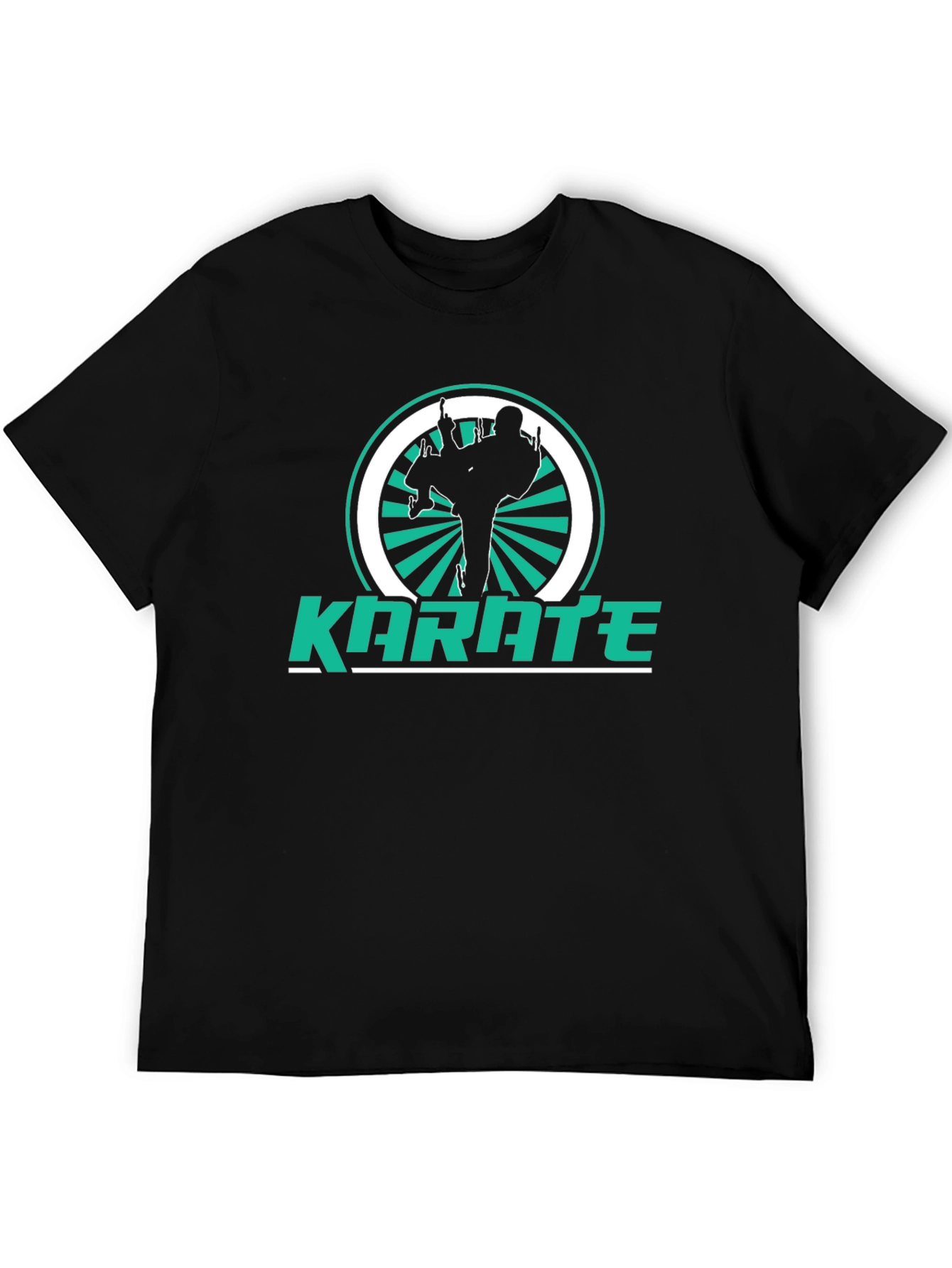 Karate Silhouette Graphic T-Shirt