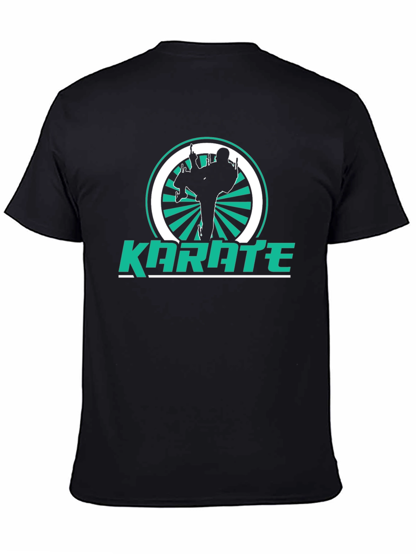 Karate Silhouette Graphic T-Shirt