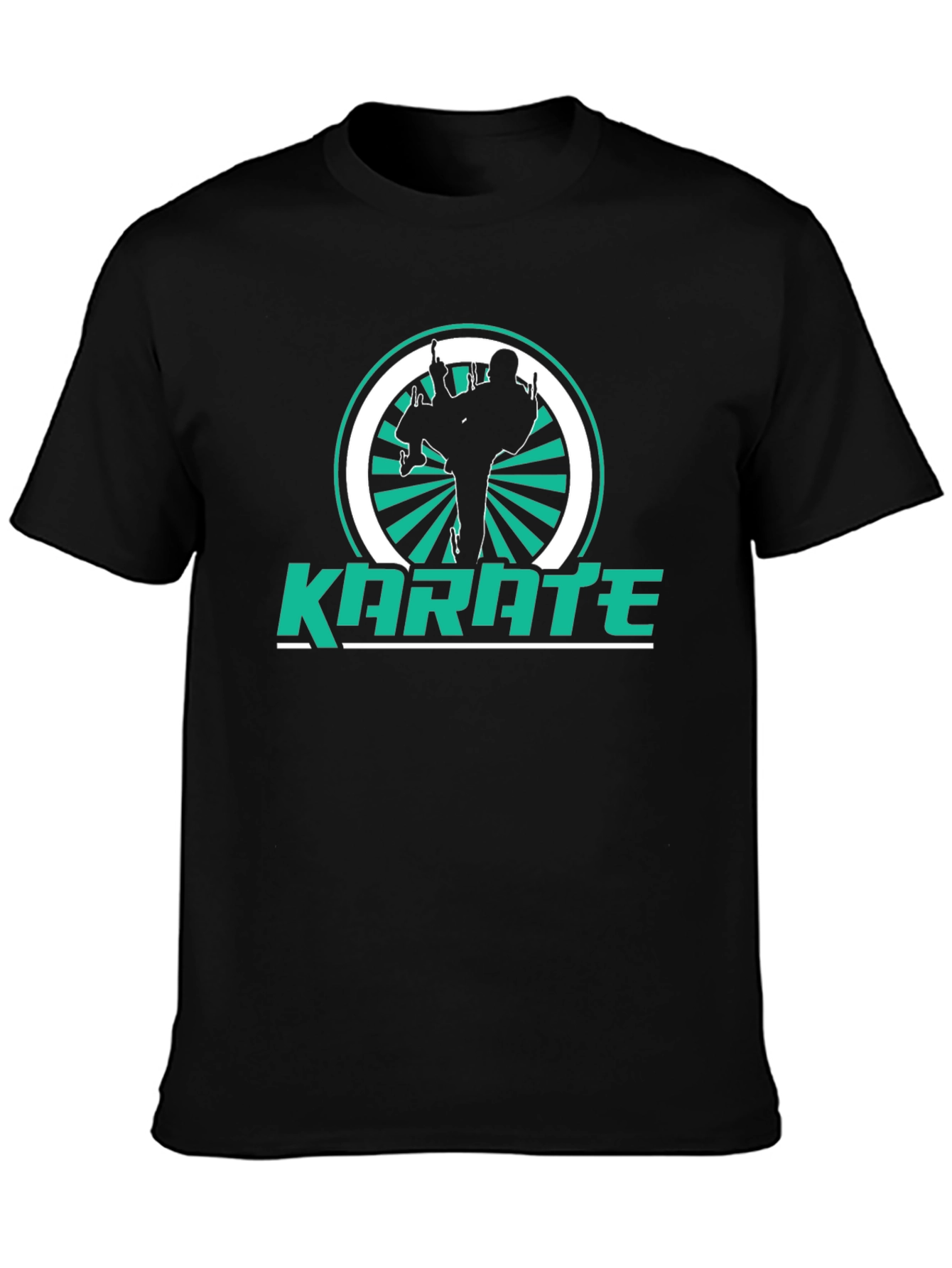 Karate Silhouette Graphic T-Shirt