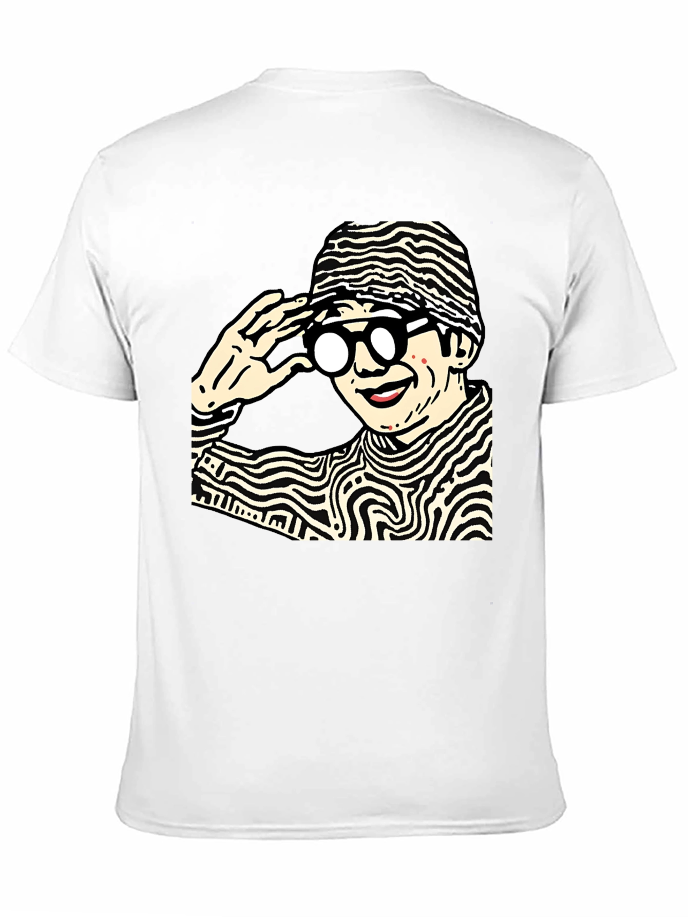 Funky Graphic Print Black Cotton T-Shirt