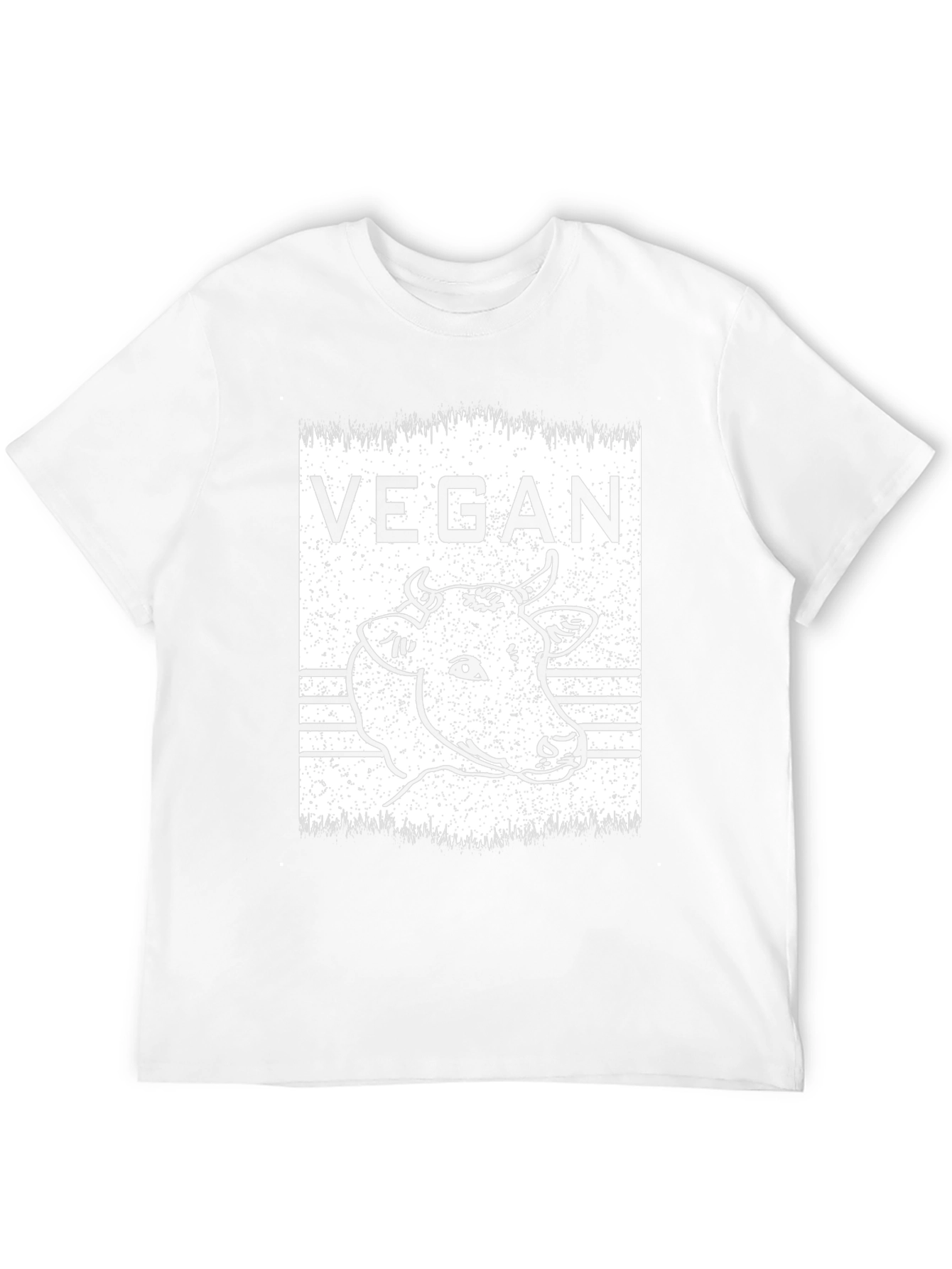 Vegan Cow Graphic T-Shirt - Unisex Black Tee
