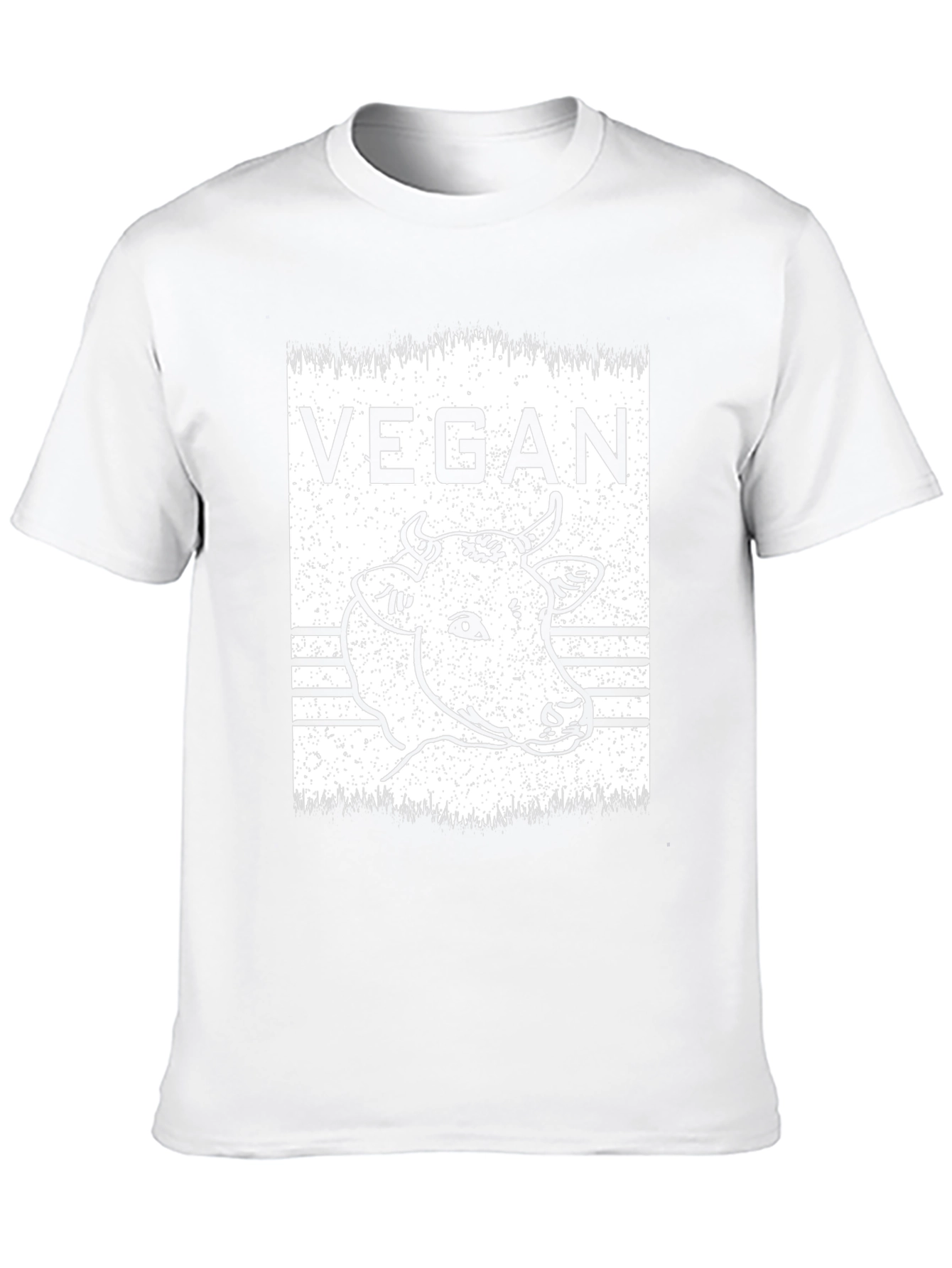 Vegan Cow Graphic T-Shirt - Unisex Black Tee