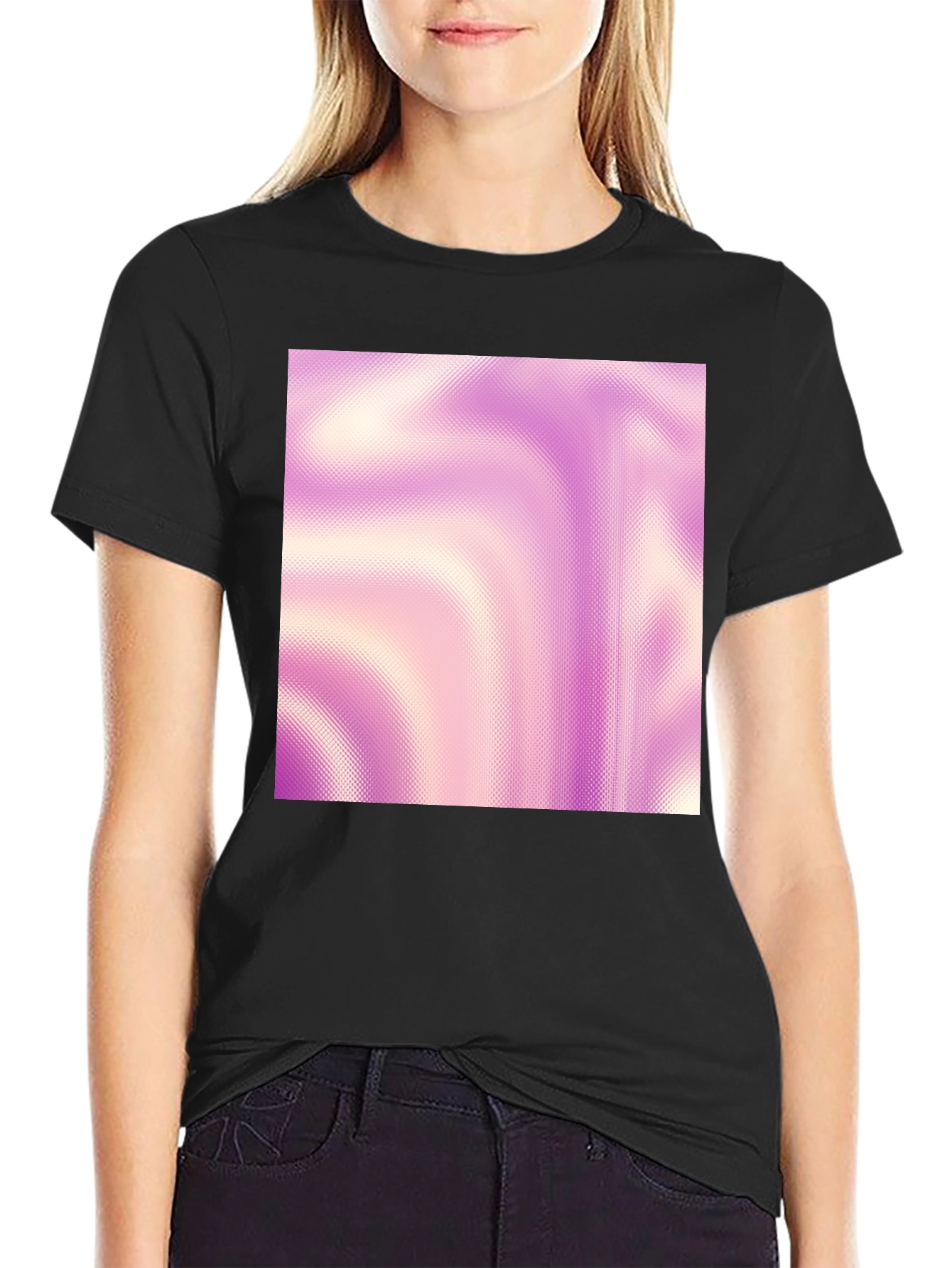 Abstract Swirl Tee - Modern Graphic Print T-Shirt