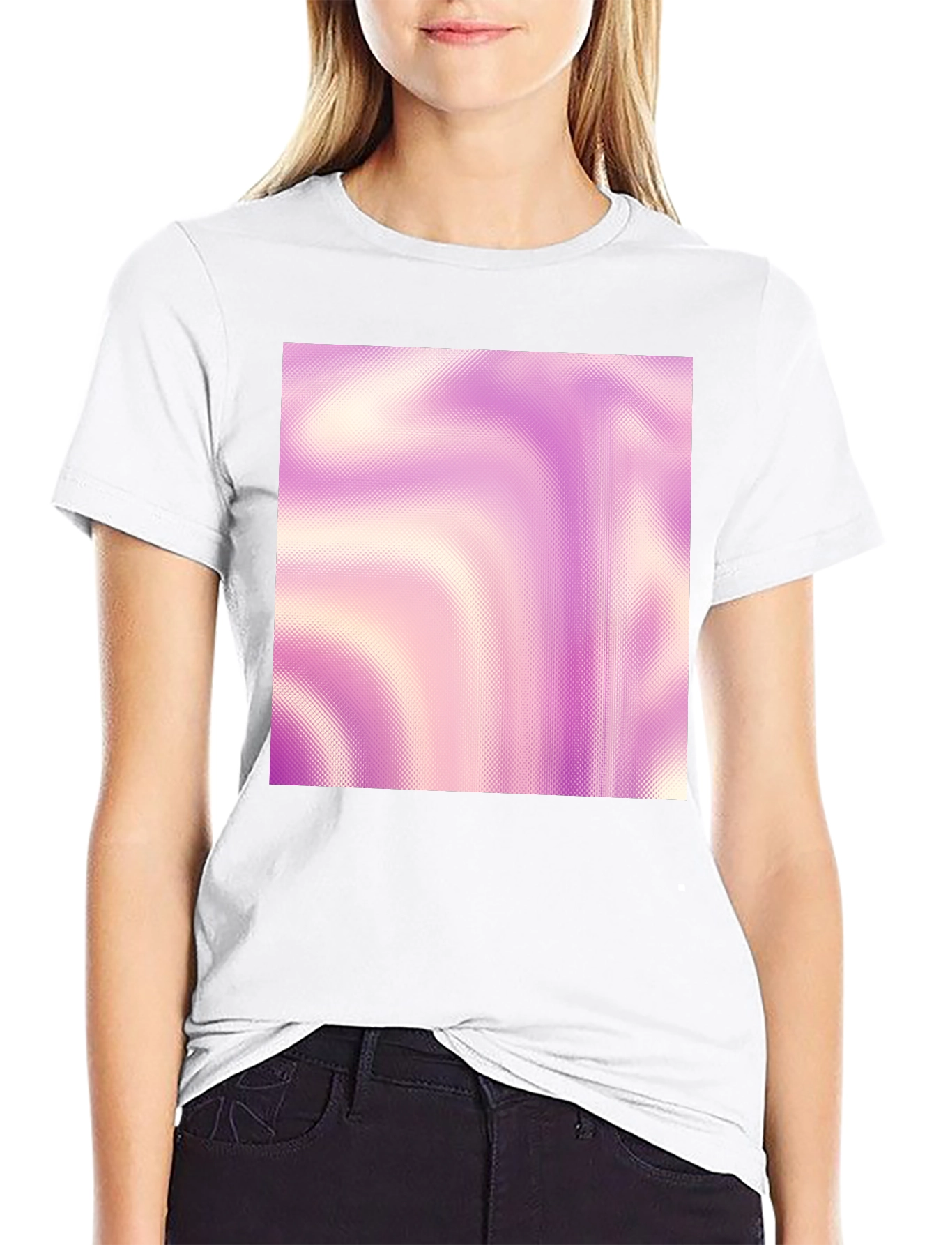 Abstract Swirl Tee - Modern Graphic Print T-Shirt