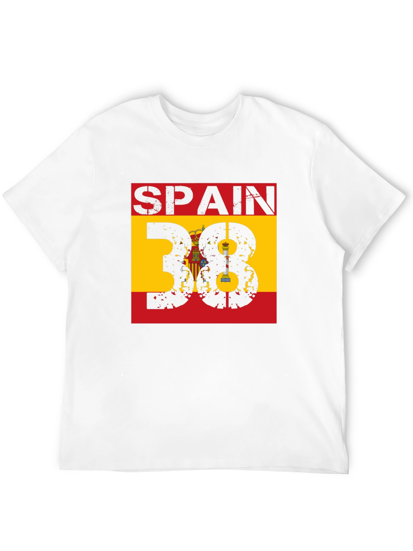 Spain 38 Graphic T-Shirt - Mens Black Tee