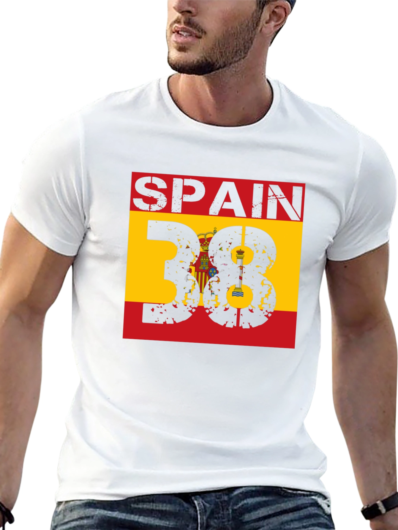 Spain 38 Graphic T-Shirt - Mens Black Tee