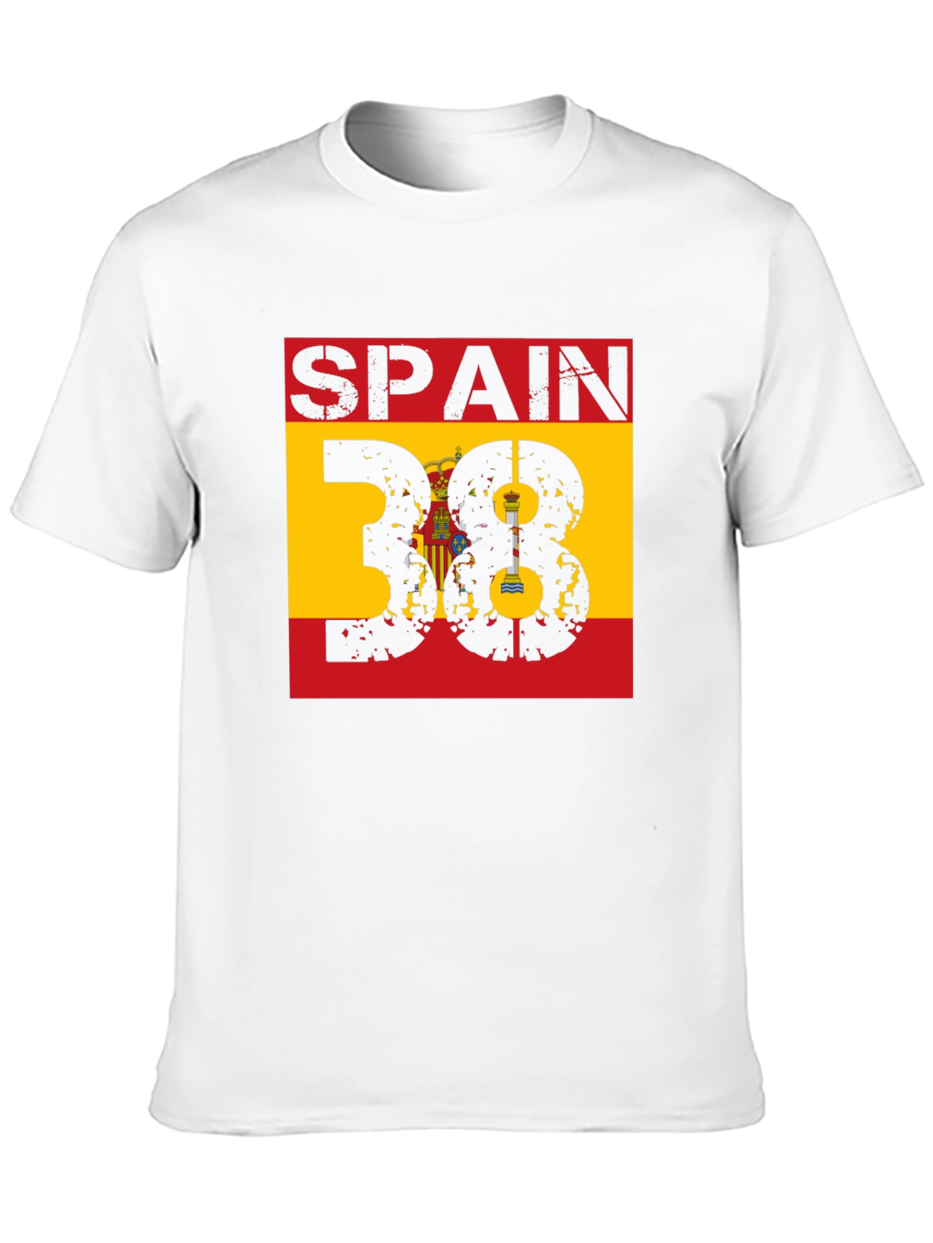 Spain 38 Graphic T-Shirt - Mens Black Tee