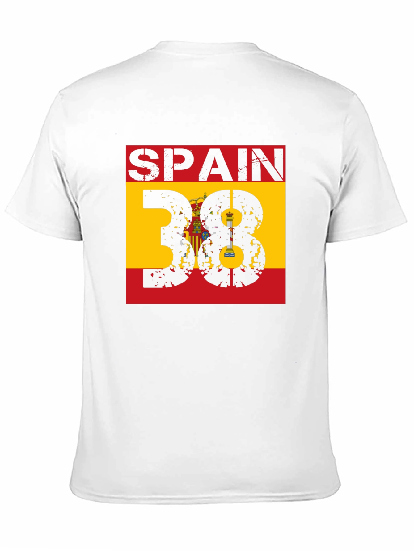Spain 38 Graphic T-Shirt - Mens Black Tee