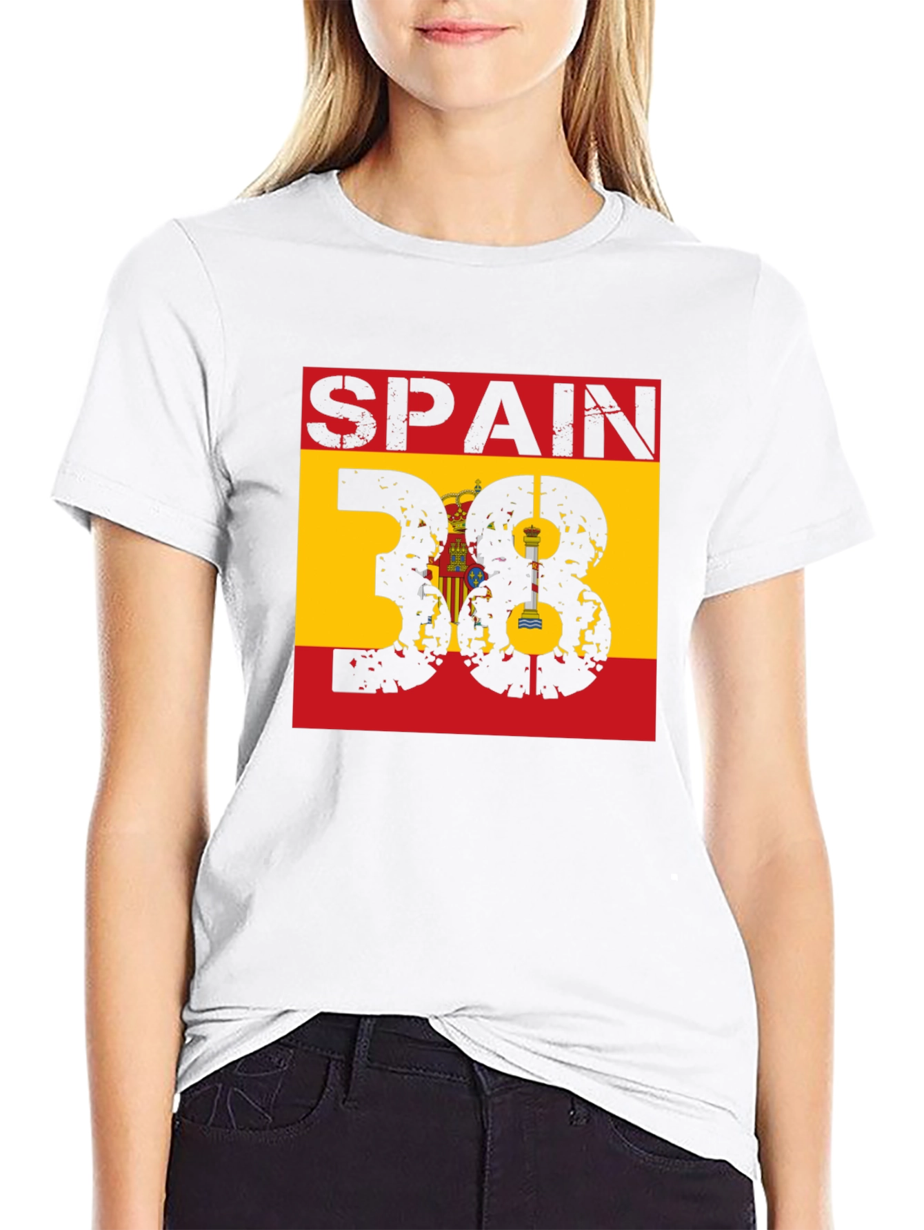 Spain 38 Graphic T-Shirt - Mens Black Tee