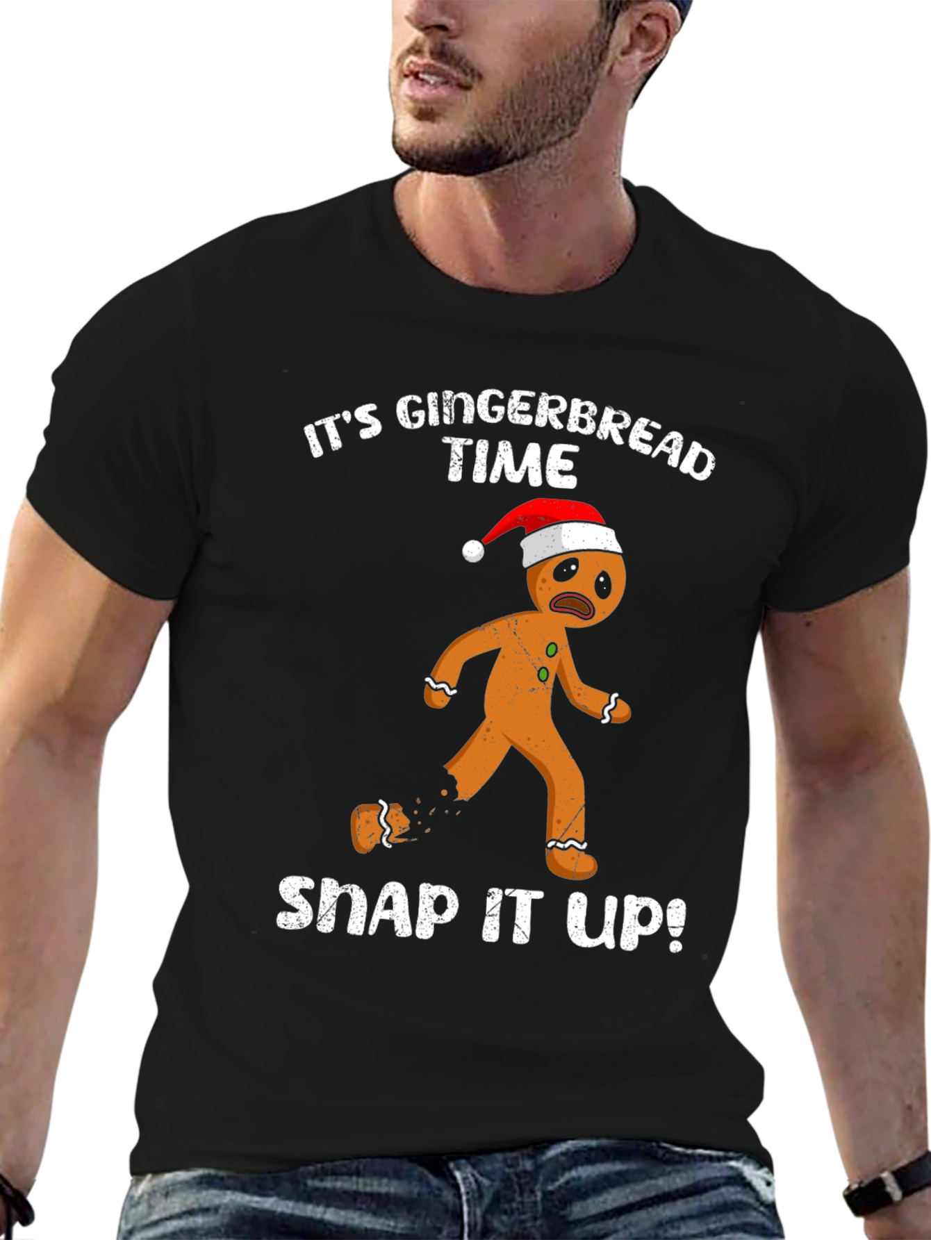 Gingerbread Time Funny Christmas T-Shirt