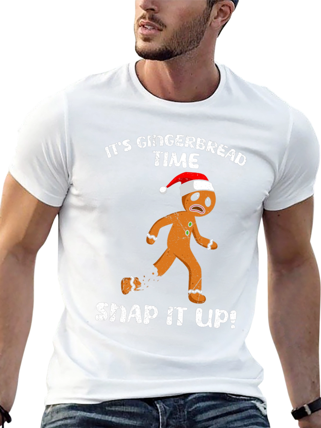 Gingerbread Time Funny Christmas T-Shirt