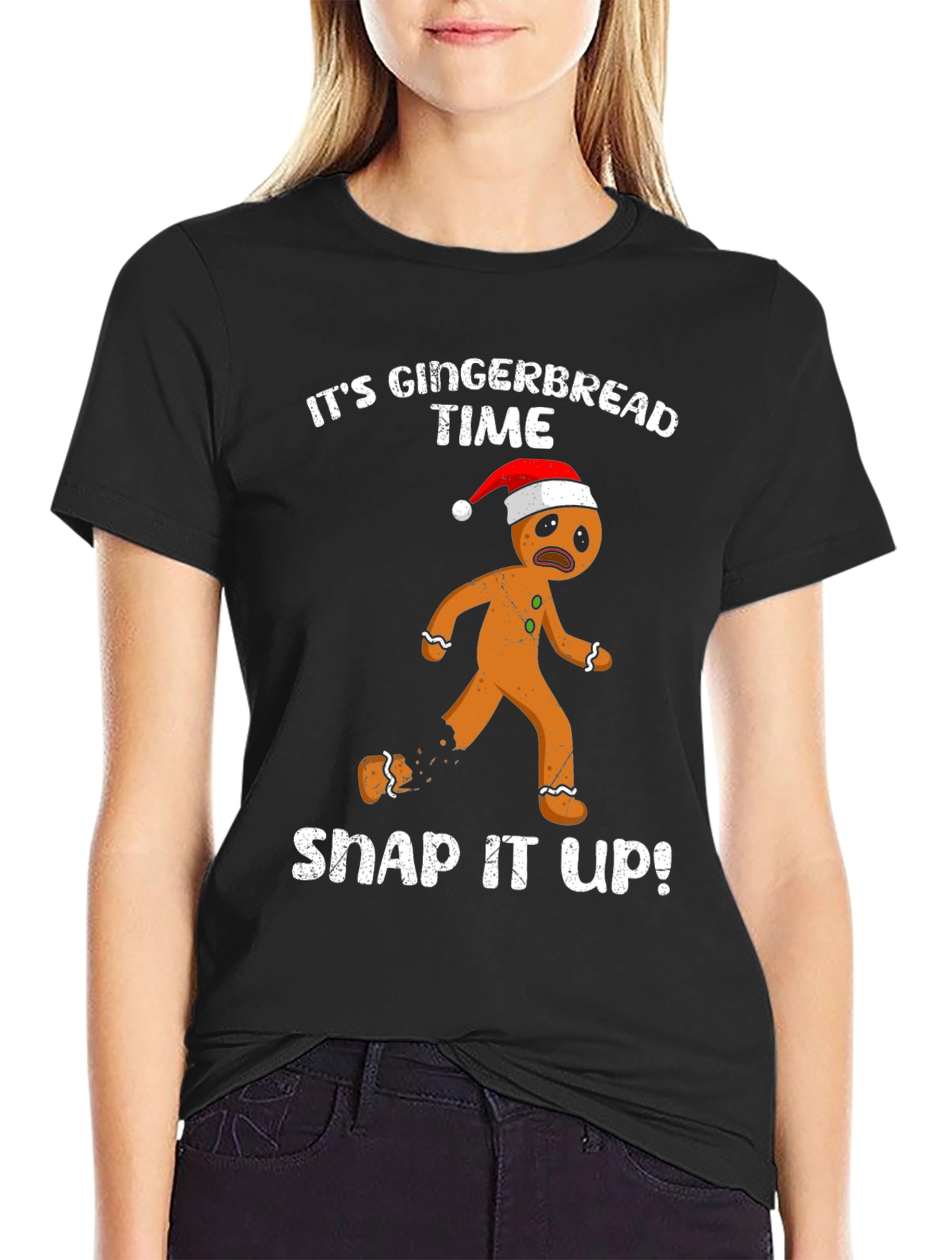 Gingerbread Time Funny Christmas T-Shirt