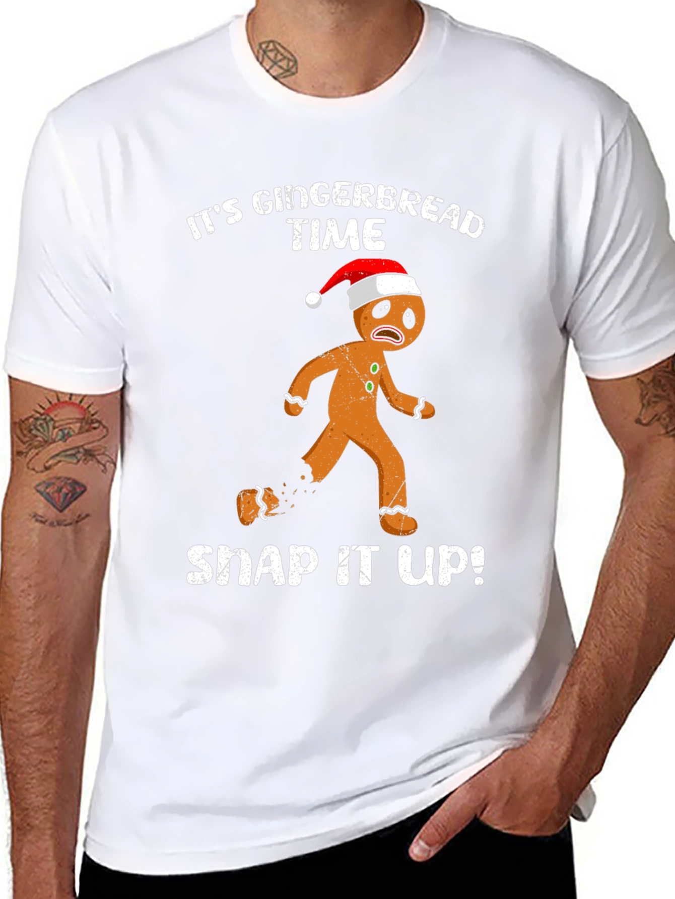 Gingerbread Time Funny Christmas T-Shirt