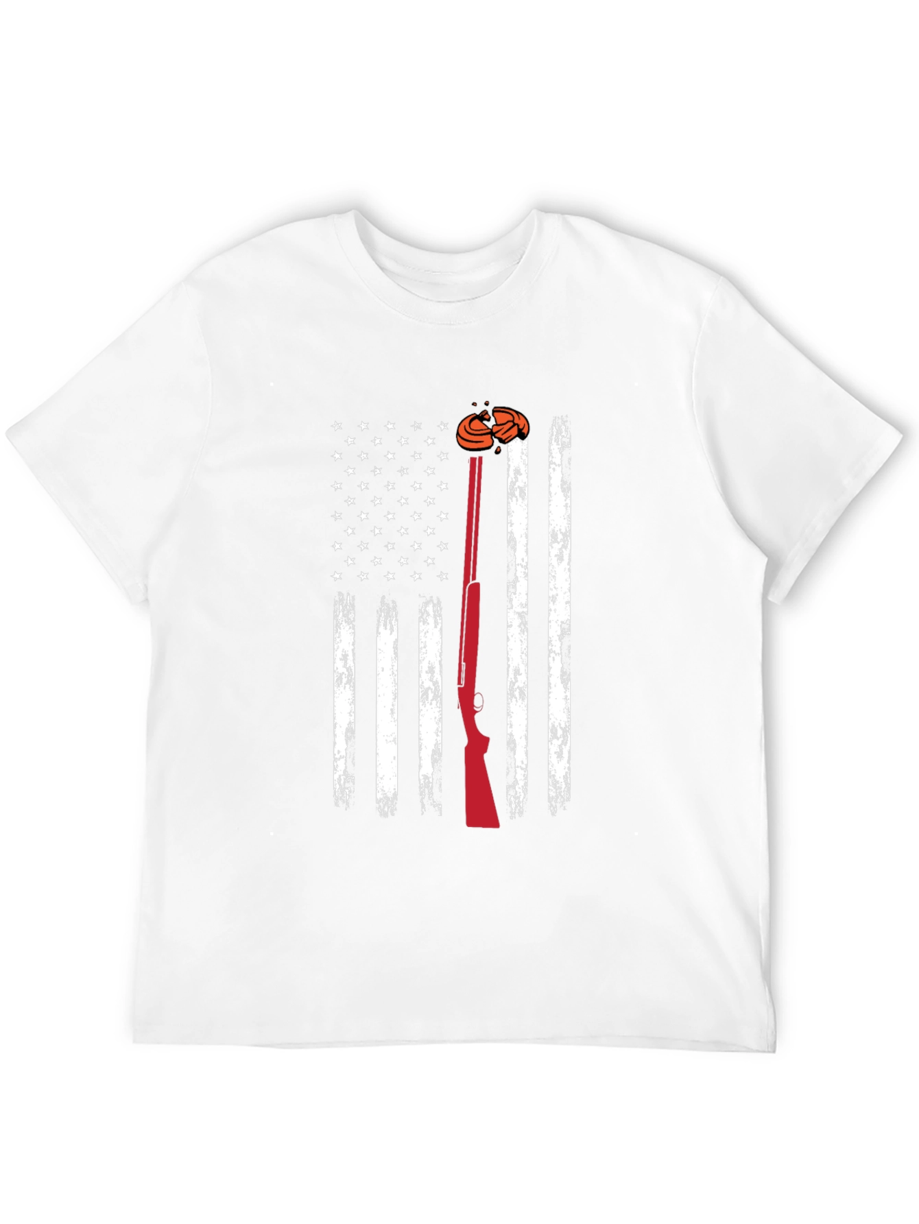 American Flag Clay Shooting T-Shirt