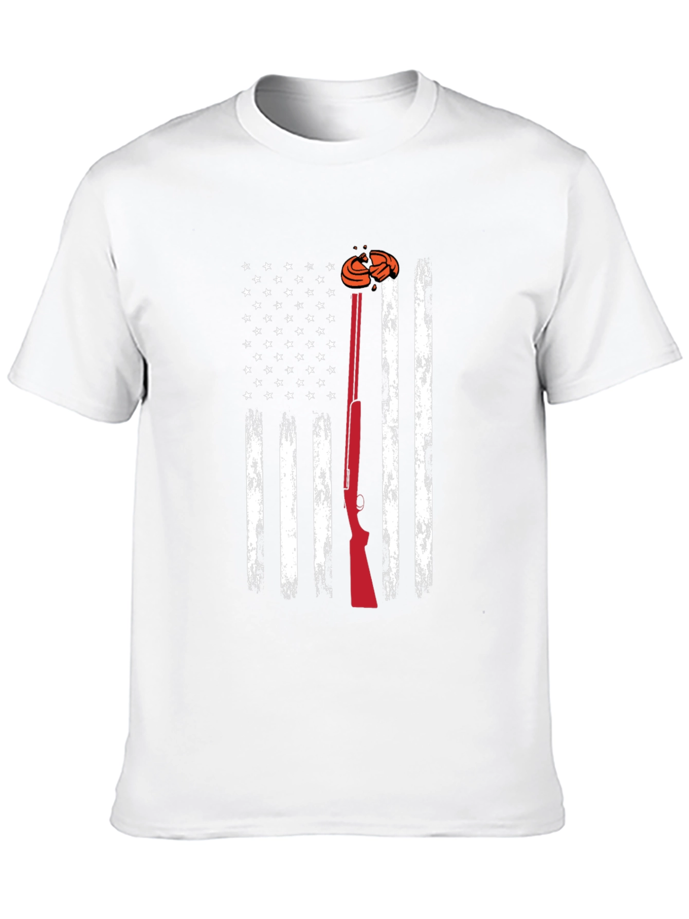 American Flag Clay Shooting T-Shirt