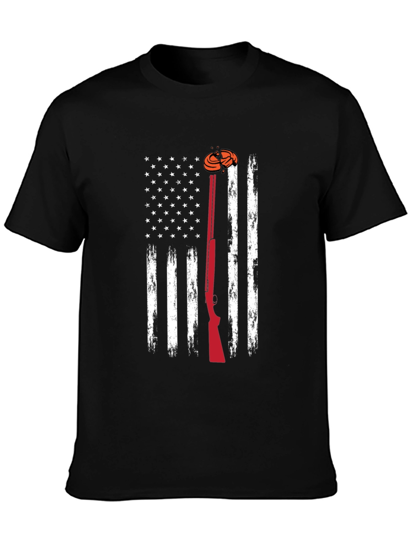 American Flag Clay Shooting T-Shirt