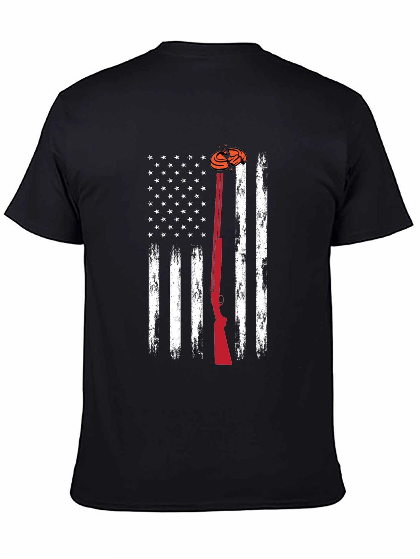 American Flag Clay Shooting T-Shirt