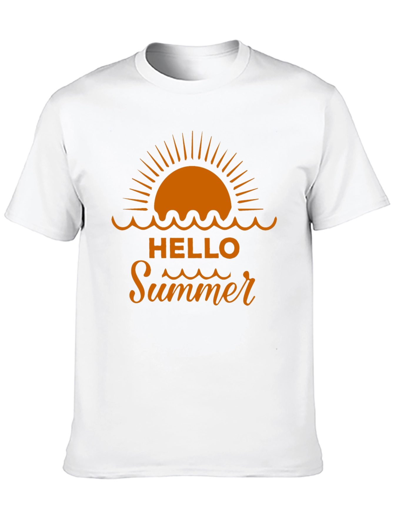 Hello Summer Graphic Tee - Beach Vacation Shirt