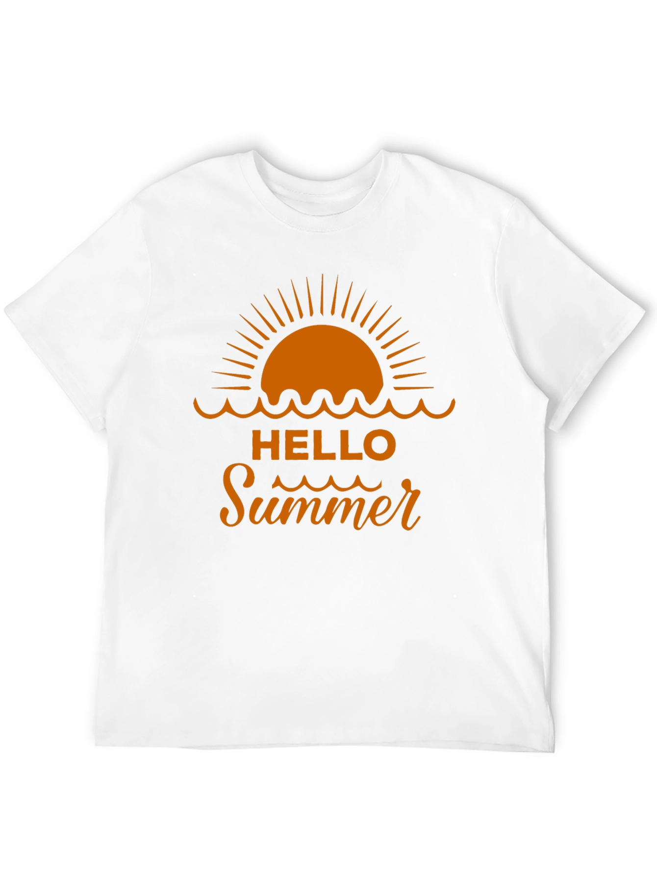 Hello Summer Graphic Tee - Beach Vacation Shirt