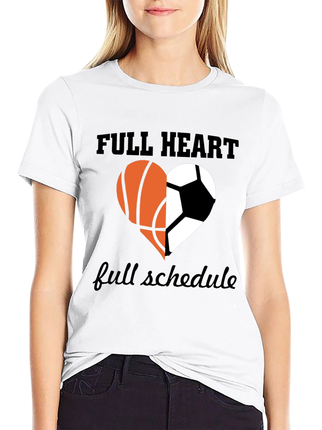 Full Heart Full Schedule Sports T-Shirt