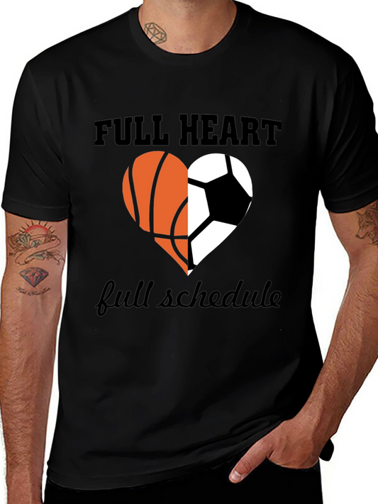 Full Heart Full Schedule Sports T-Shirt