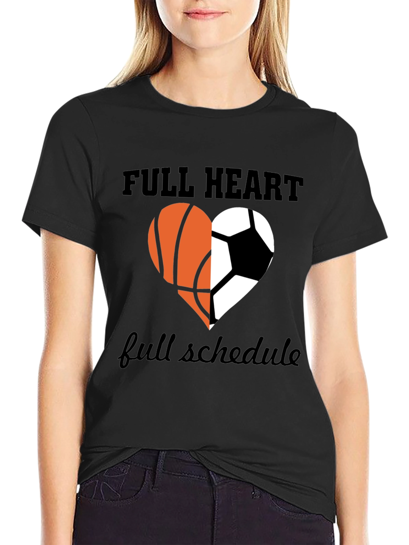 Full Heart Full Schedule Sports T-Shirt
