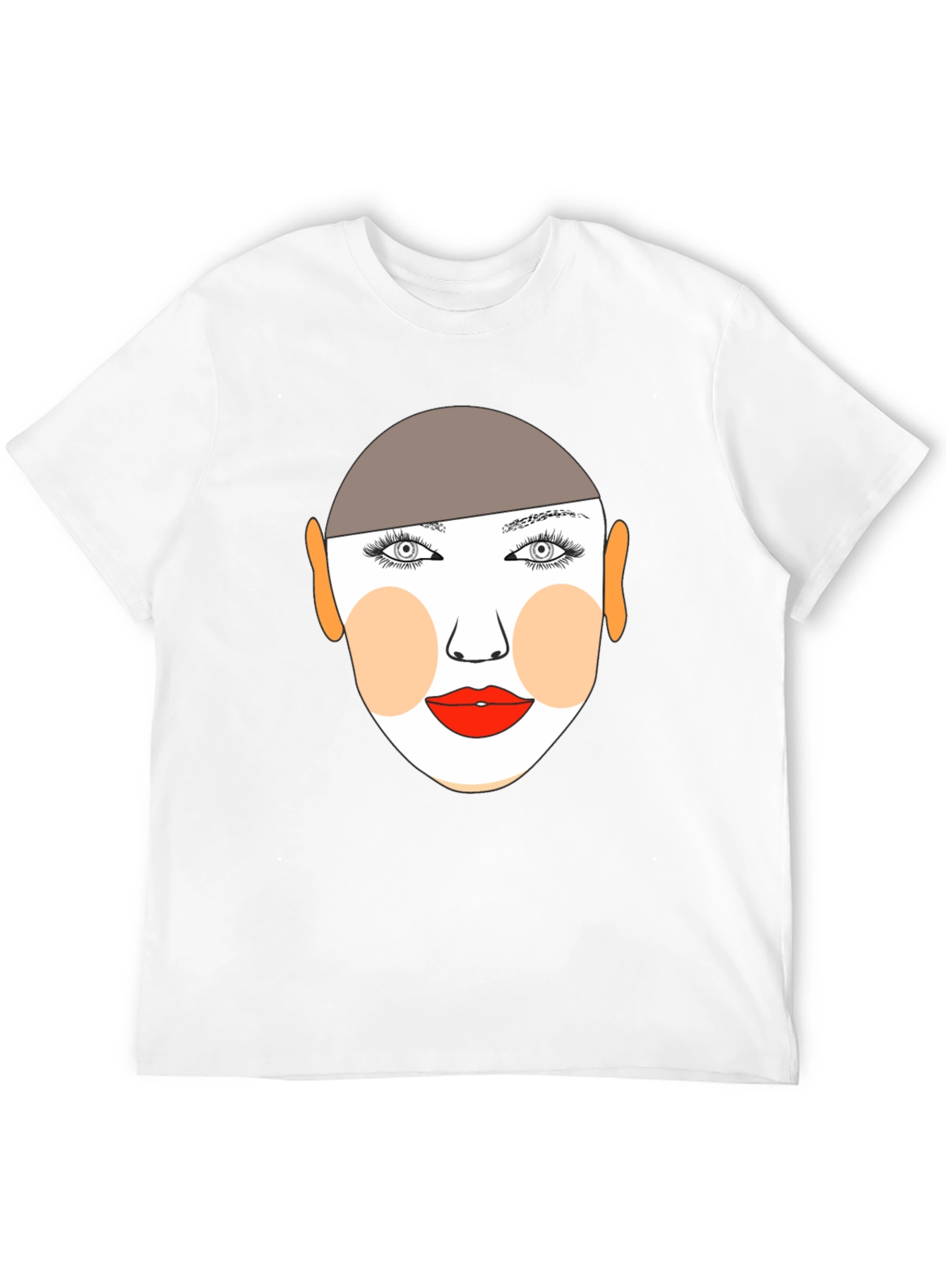 Graphic Face Tee - Stylish Black T-Shirt