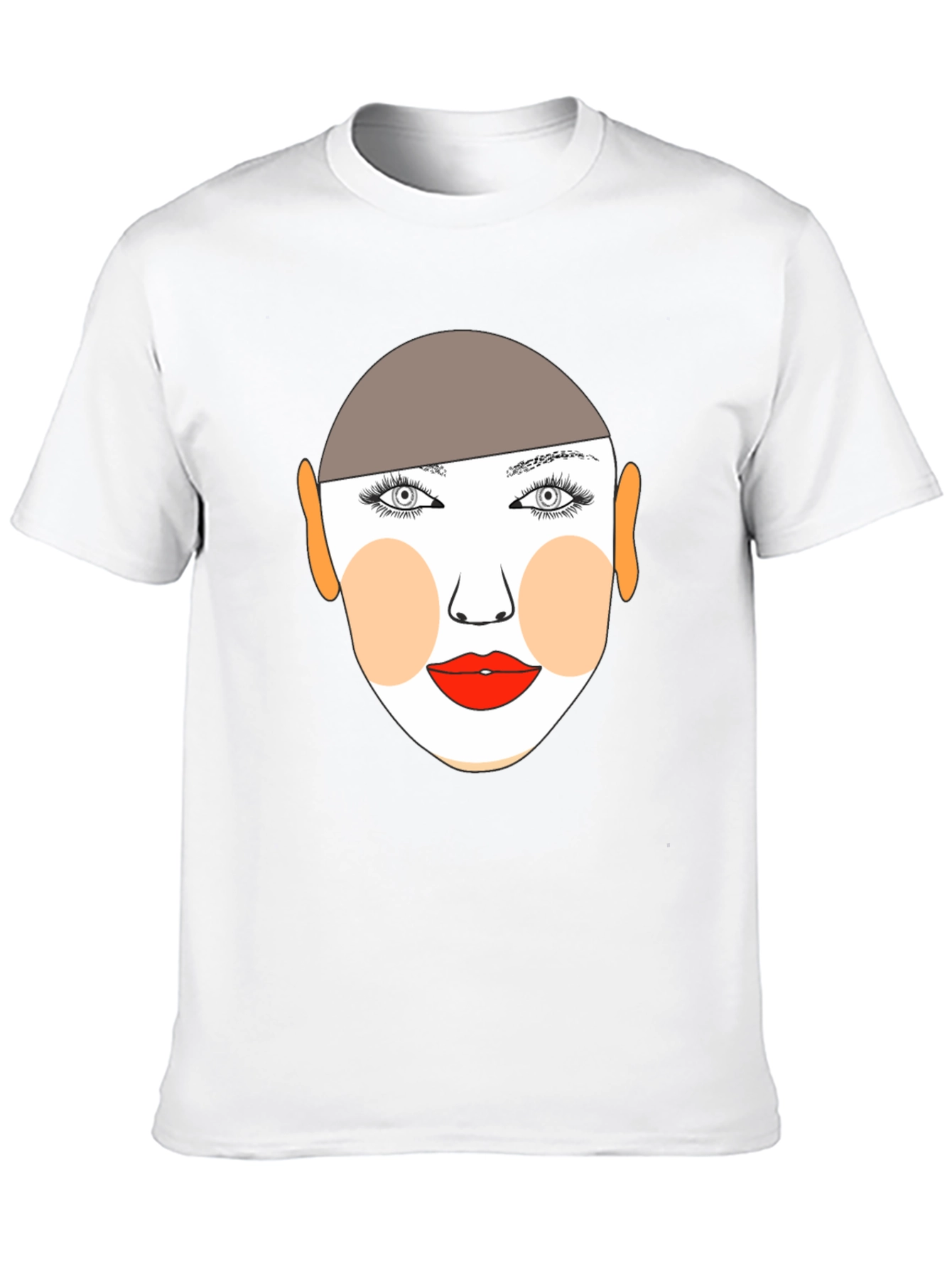 Graphic Face Tee - Stylish Black T-Shirt